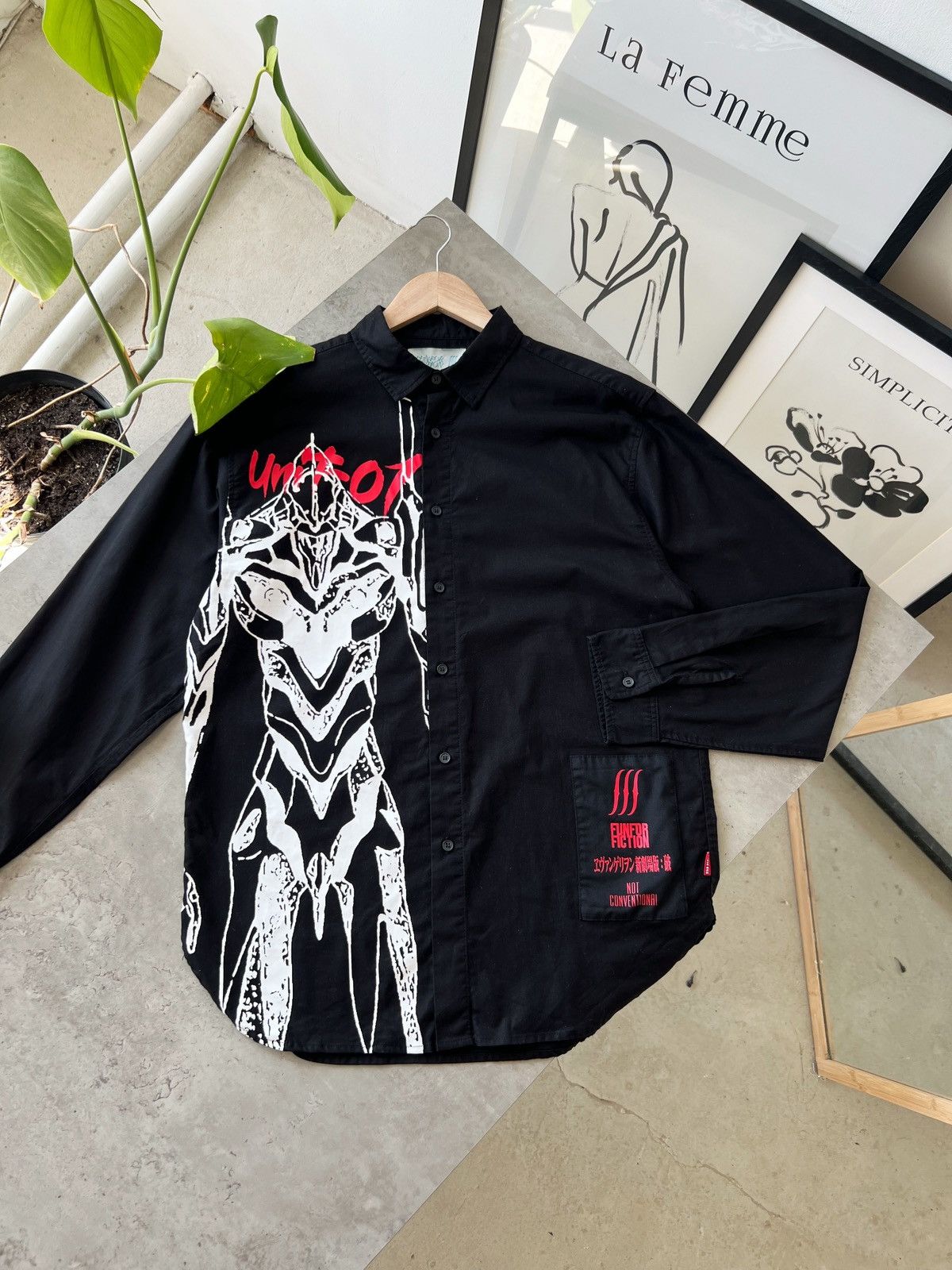 Japanese Brand Not Conventional Evangelion Black Shirt Fun For Fiction Hoodie, Sweatshirt | PodTeesHub.com