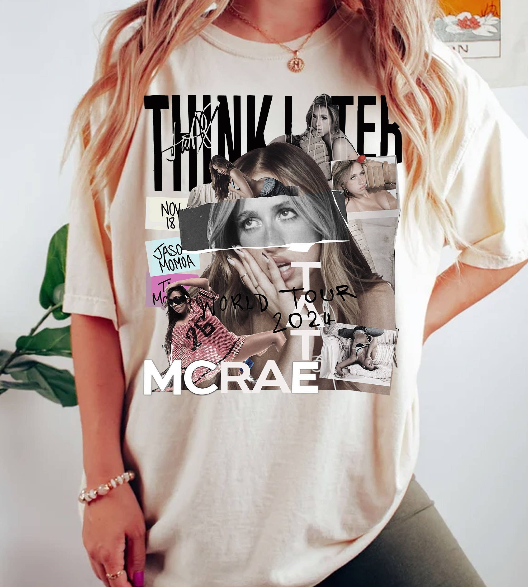 Thank Later World Tour 2024 Collage Graphic T-Shirt Hoodie, Sweatshirt | PodTeesHub.com