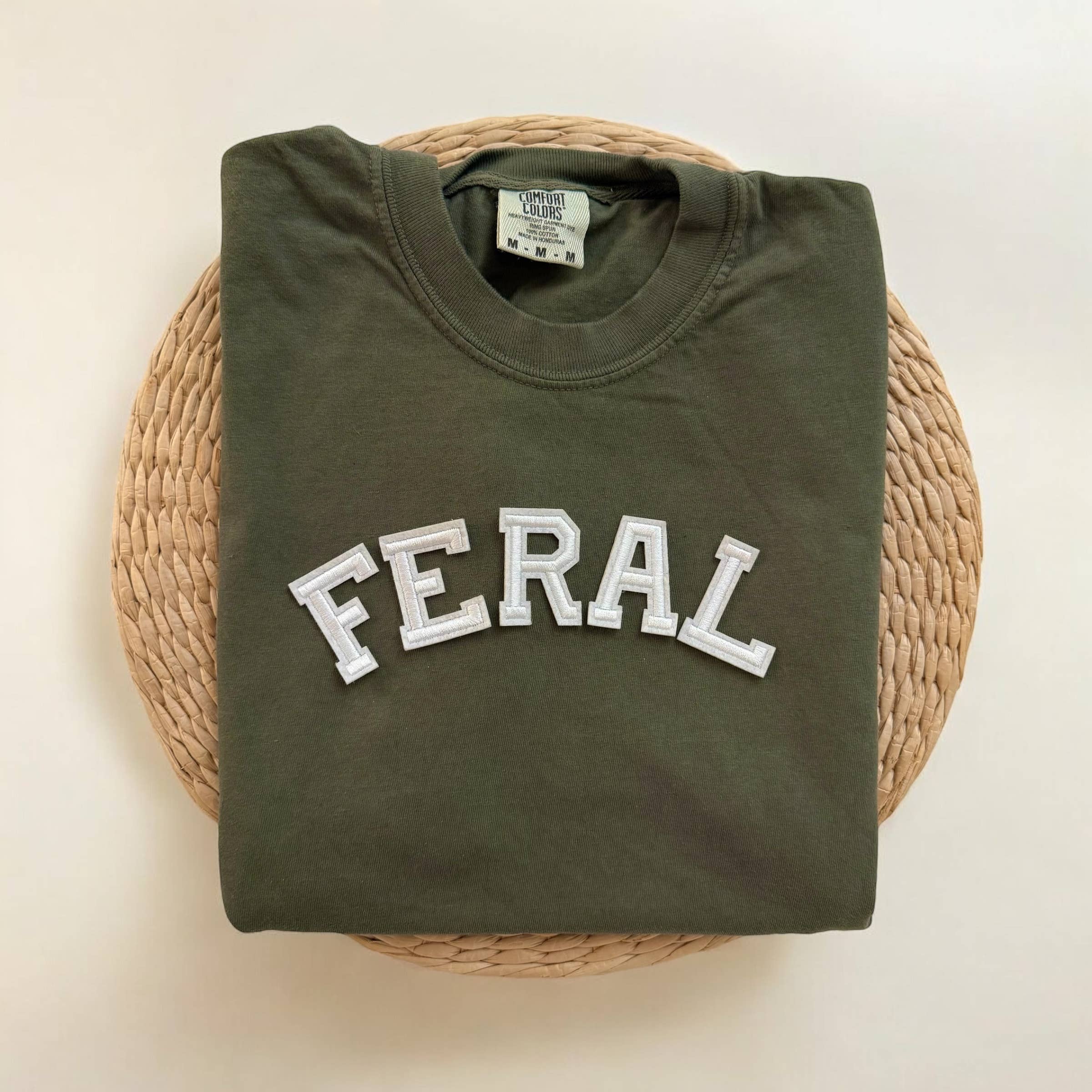 Feral Comfort Colors Short Sleeve Shirt, Funny Shirts Women Hoodie, Sweatshirt | PodTeesHub.com