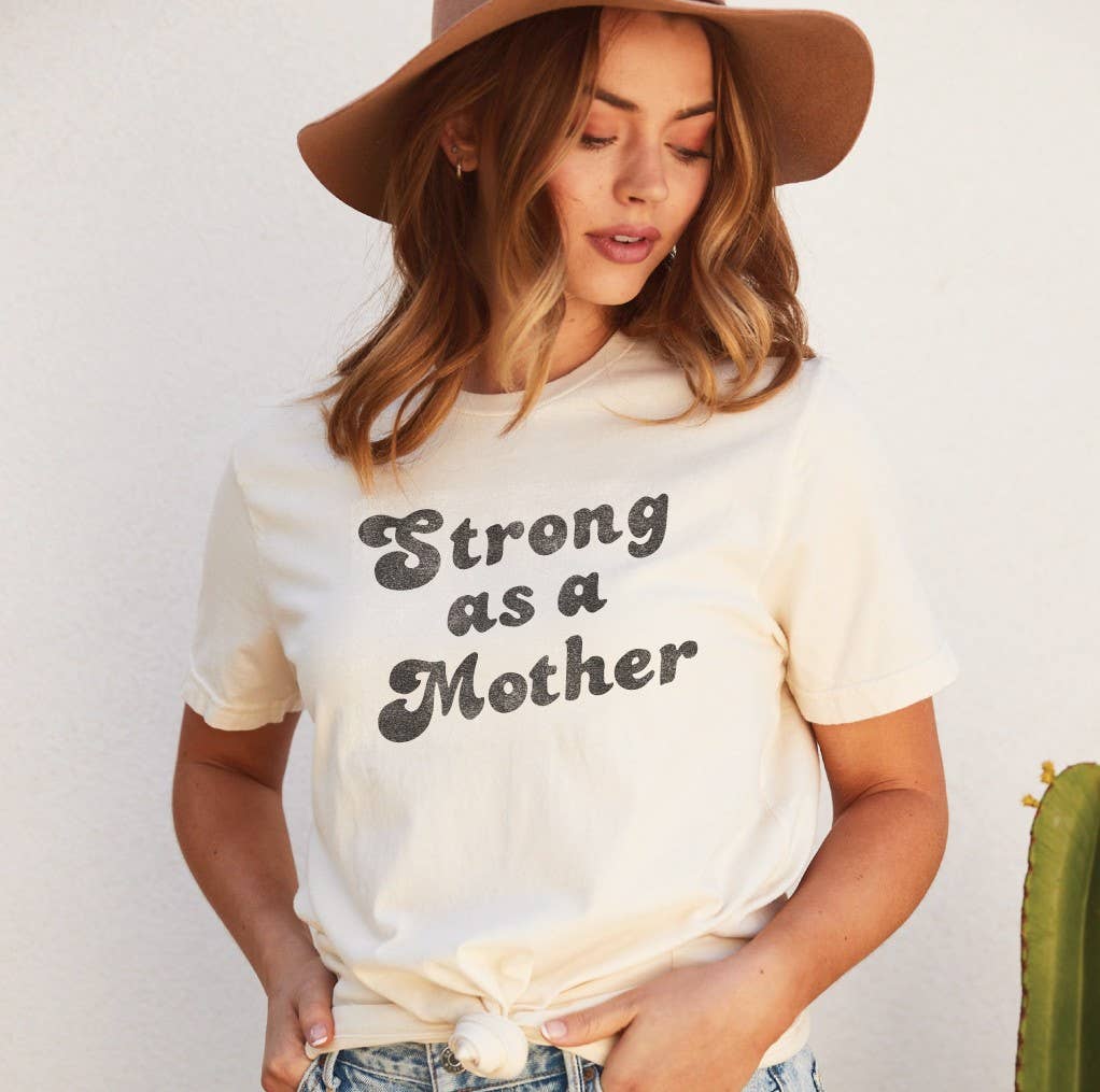 Strong As A Mother  Graphic T-Shirt Hoodie, Sweatshirt | PodTeesHub.com