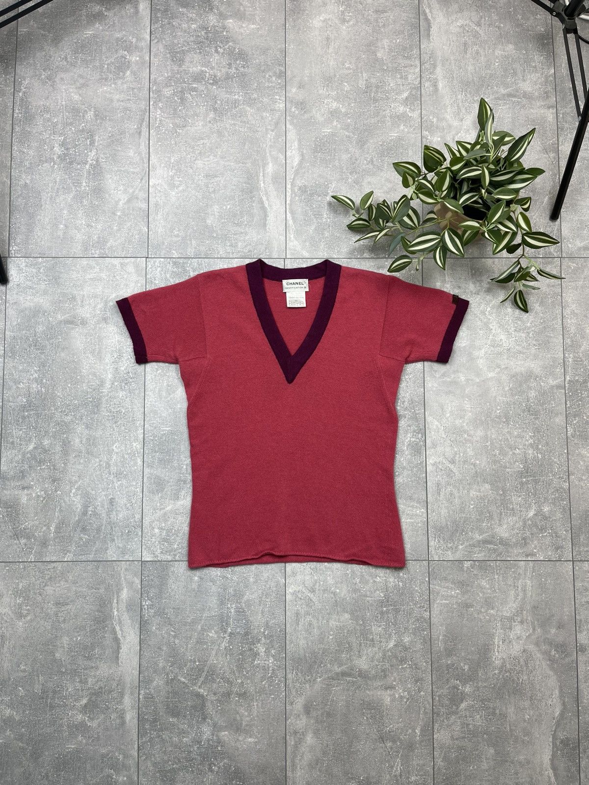 Chanel Identification Cashmere V Neck T Shirt Hoodie, Sweatshirt | PodTeesHub.com