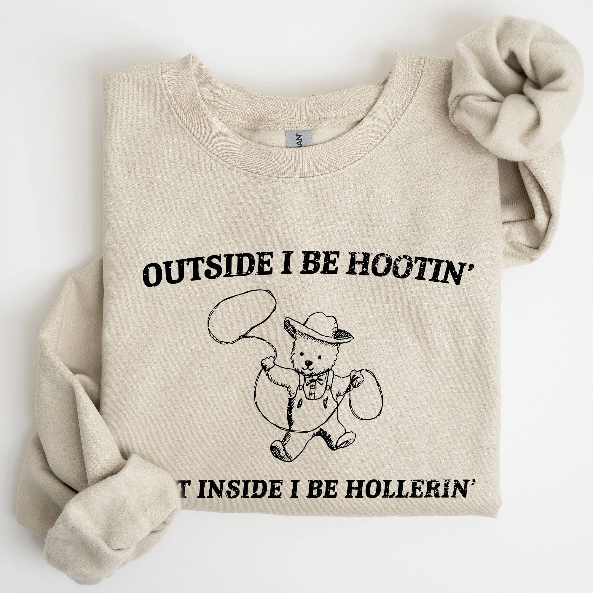 Hootin Hollerin, Bear, Meme, Aesthetic, Funny Sweatshirt T-Shirts, Hoodie | PodTeesHub.com