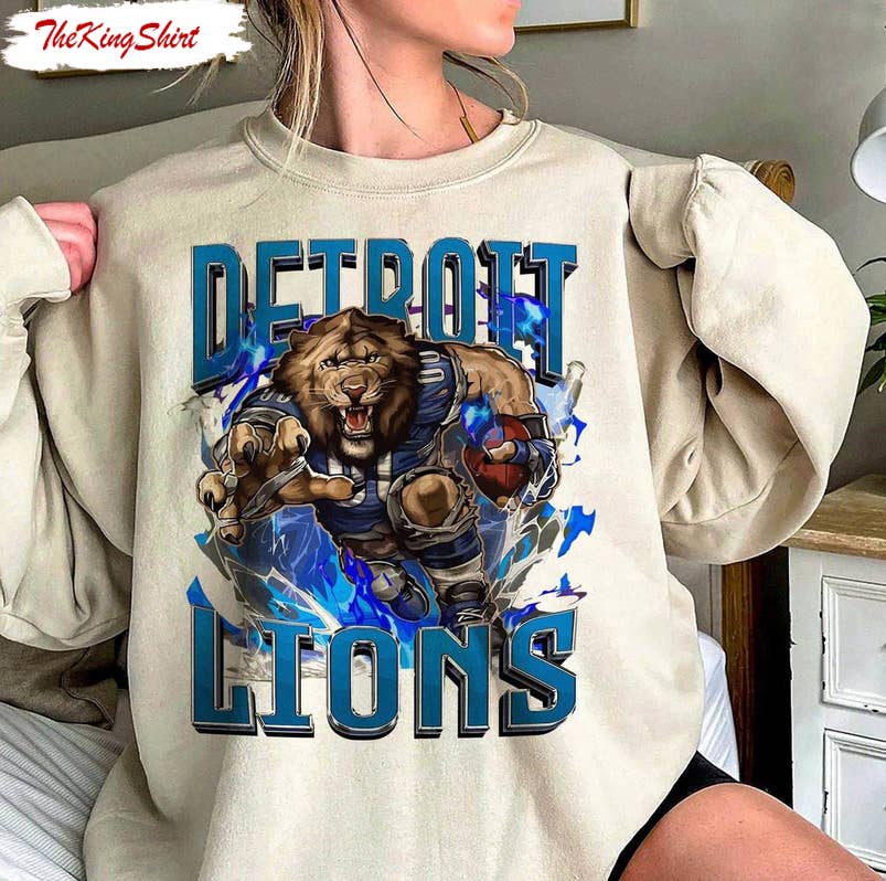 New Rare Detroit Lions Sweatshirt – Trendy Football Crewneck T-Shirts, Hoodie | PodTeesHub.com