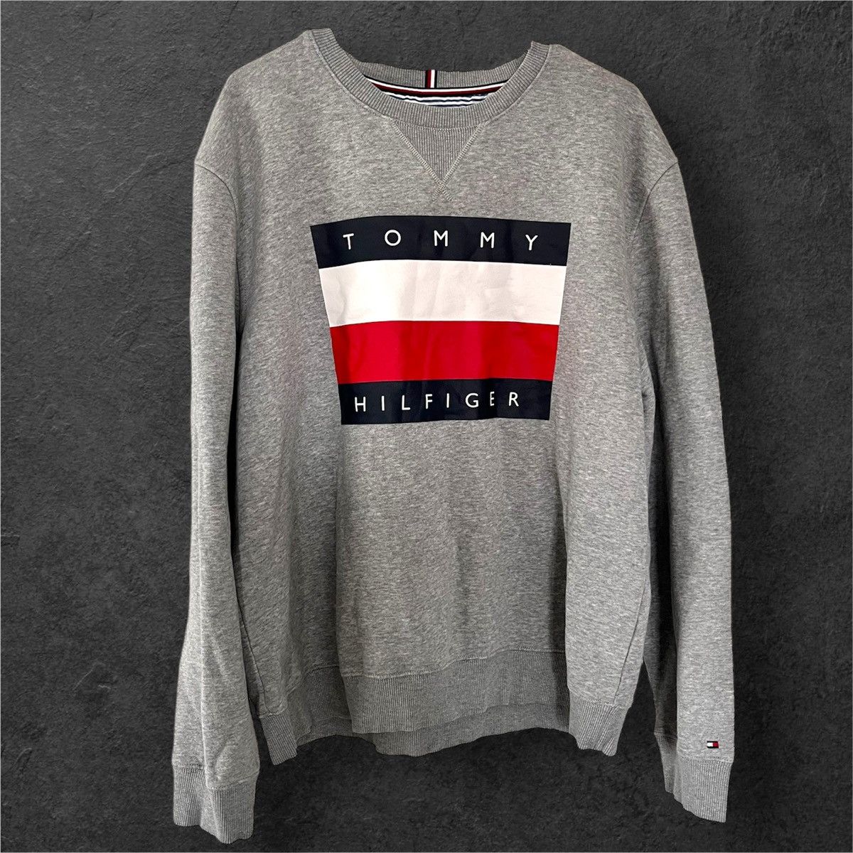Hilfiger Grey Tommy Hilfiger Sweatshirt T-Shirts, Hoodie | PodTeesHub.com