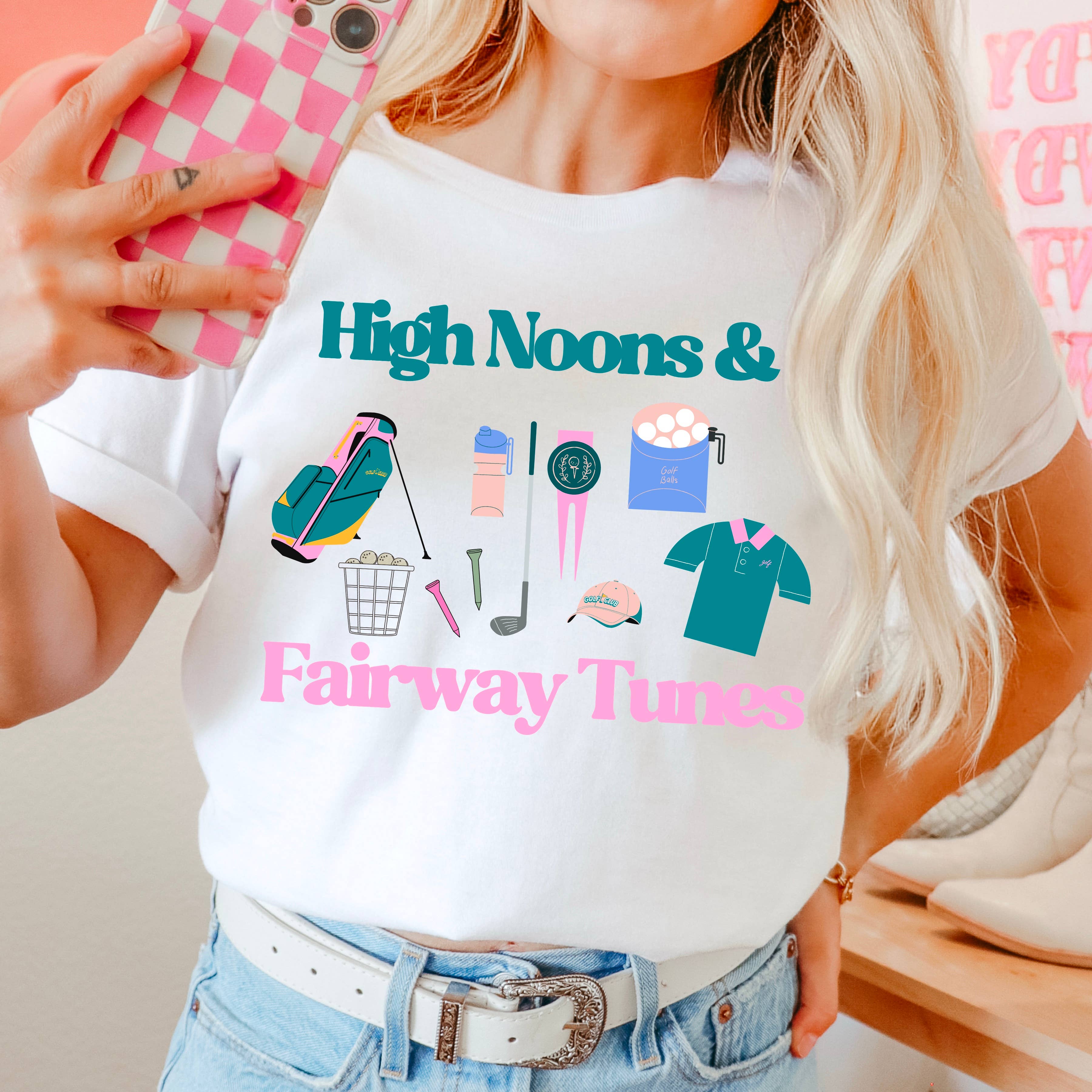 Fairway Tunes Graphic Shirt | Summer 2025 | Comfort Color Hoodie, Sweatshirt | PodTeesHub.com