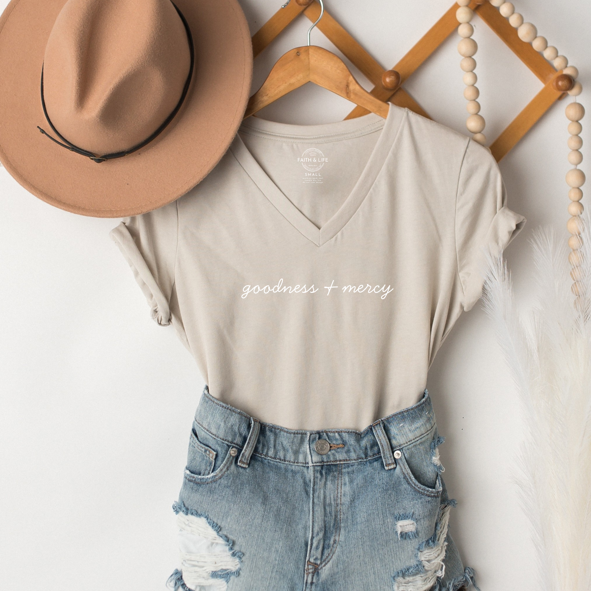 Goodness and Mercy Summer Women's Christian T-Shirt Hoodie, Sweatshirt | PodTeesHub.com