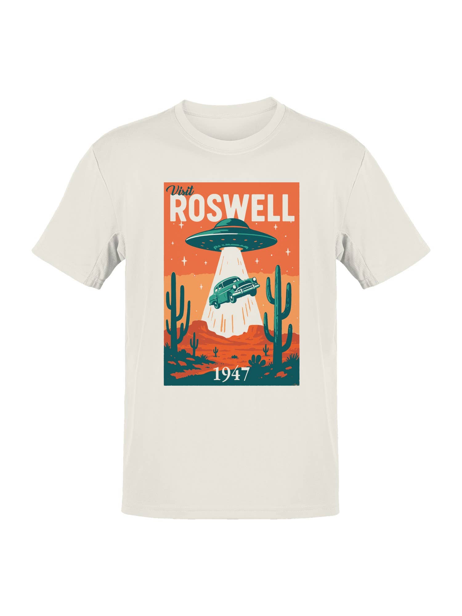 Roswell Ufo 1947 Retro Poster Men's T-Shirt Hoodie, Sweatshirt | PodTeesHub.com