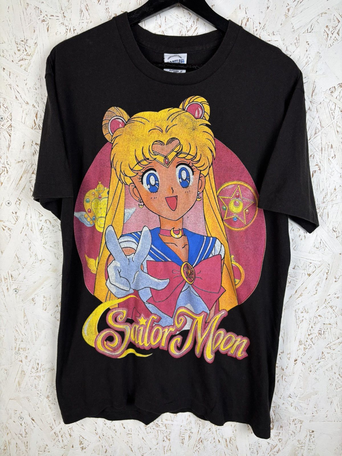 Anime Sailor Moon Vintage Bootleg Anime Black Size L T-Shirts, Hoodie, Sweatshirt