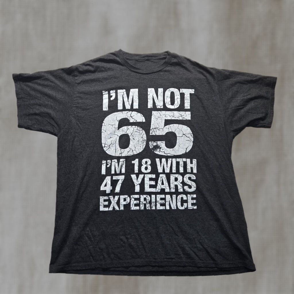Gildan I M Not 65 I M 18 Birthday Old Funny Tee Shirt Mens 2xl Gray T Shirt Funny Birthday Mens Shir Hoodie, Sweatshirt
