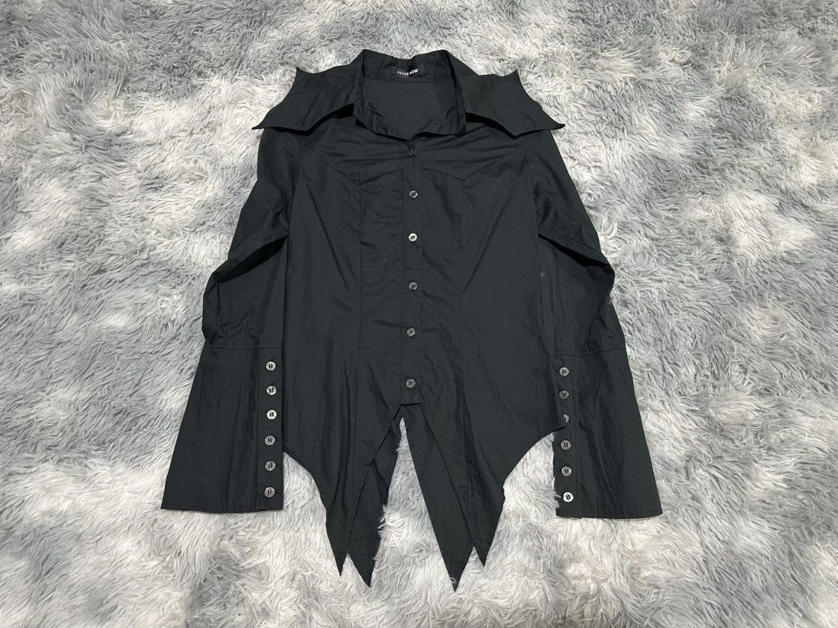 Japanese Brand Y2k Archived Peace Now Vampire Shirt Batwing Col Goth Punk Hoodie, Sweatshirt | PodTeesHub.com