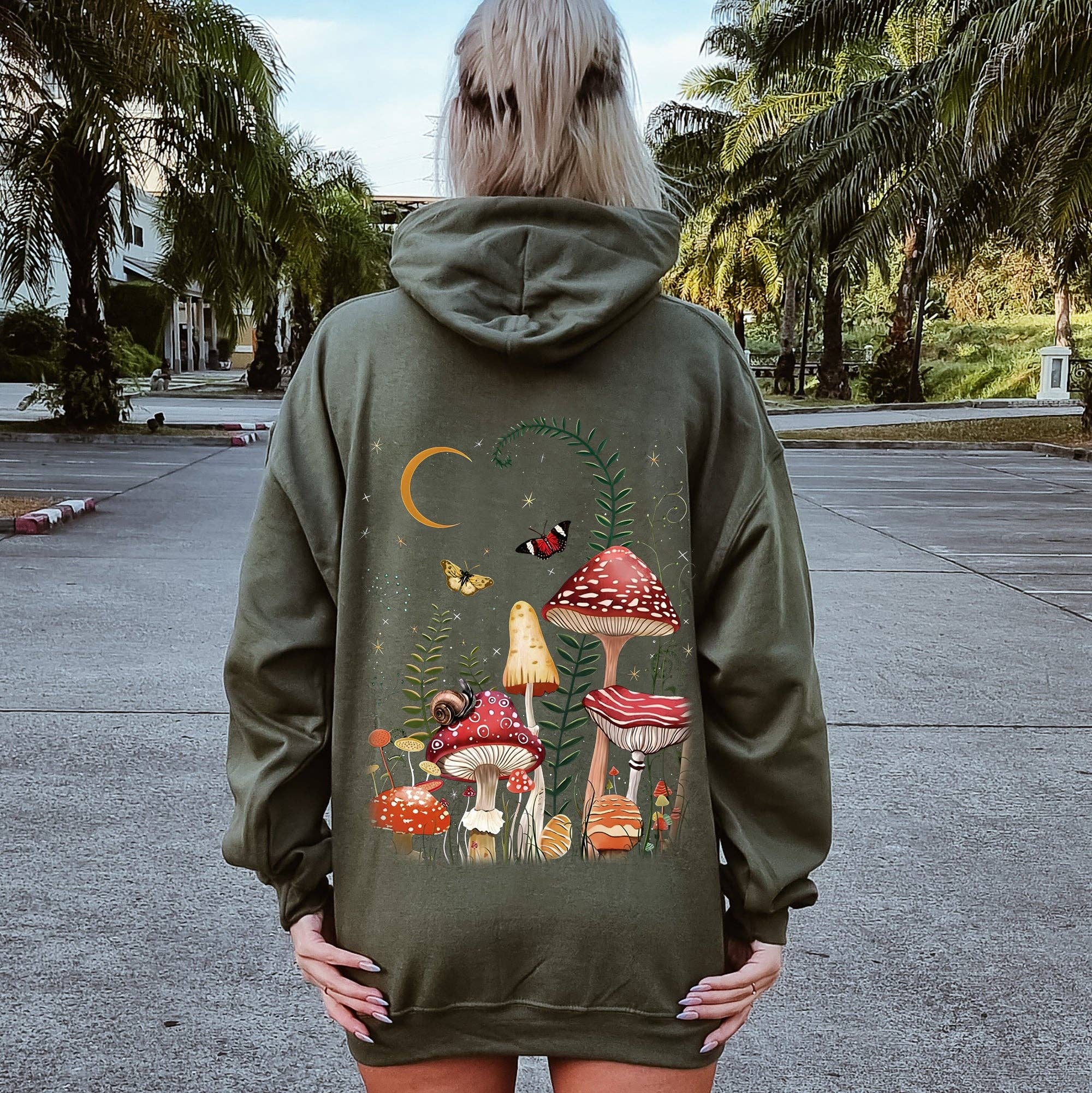 Mystical Mushroom Forest Hoodie T-Shirts, Sweatshirt | PodTeesHub.com