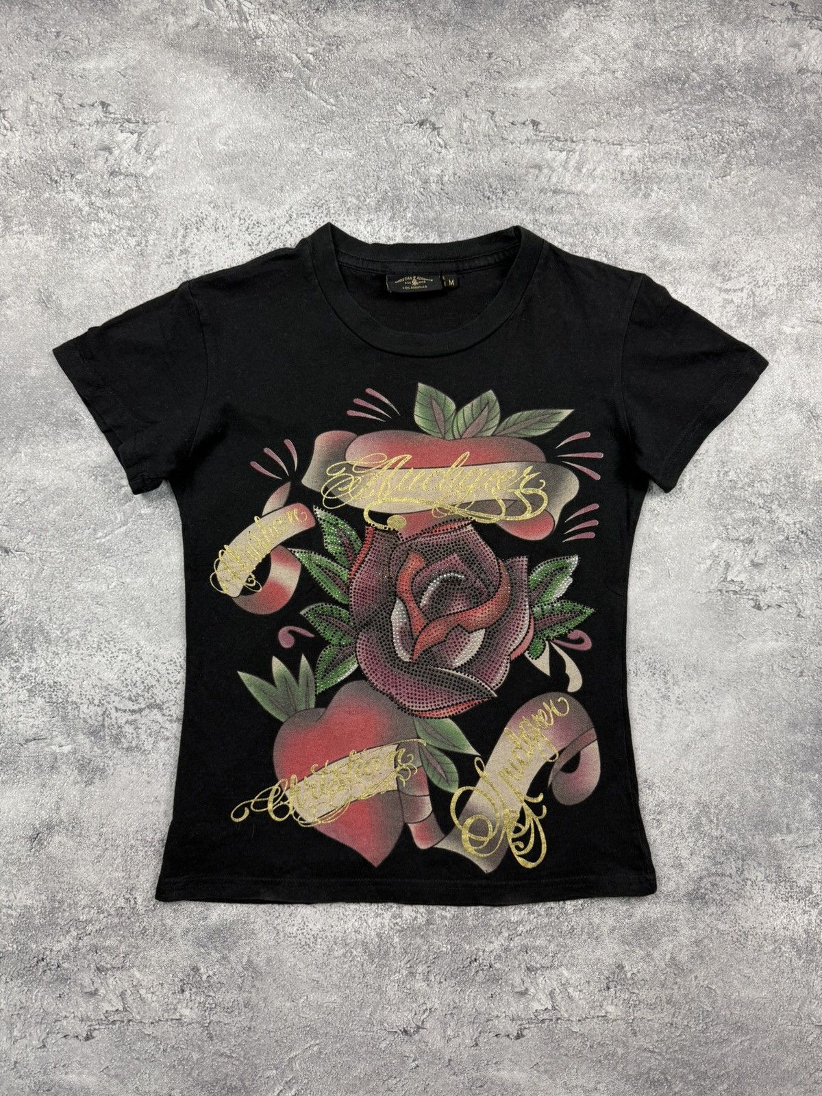 Christian Audigier Vintage Ed Hardy By Christian Audigier Big Logo Y2k T Shirt Hoodie, Sweatshirt | PodTeesHub.com