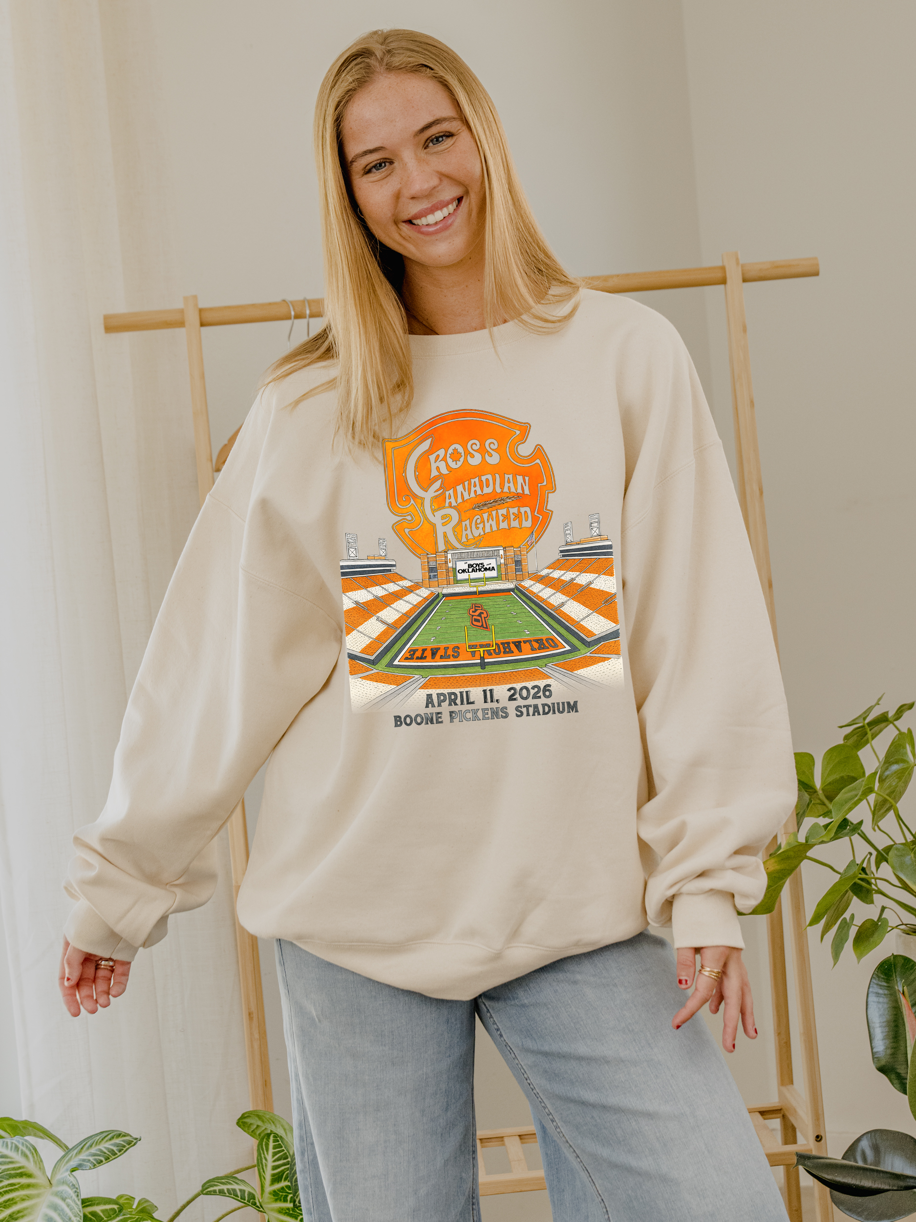 Cross Canadian Ragweed Osu Stadium Natural Sweatshirt T-Shirts, Hoodie | PodTeesHub.com
