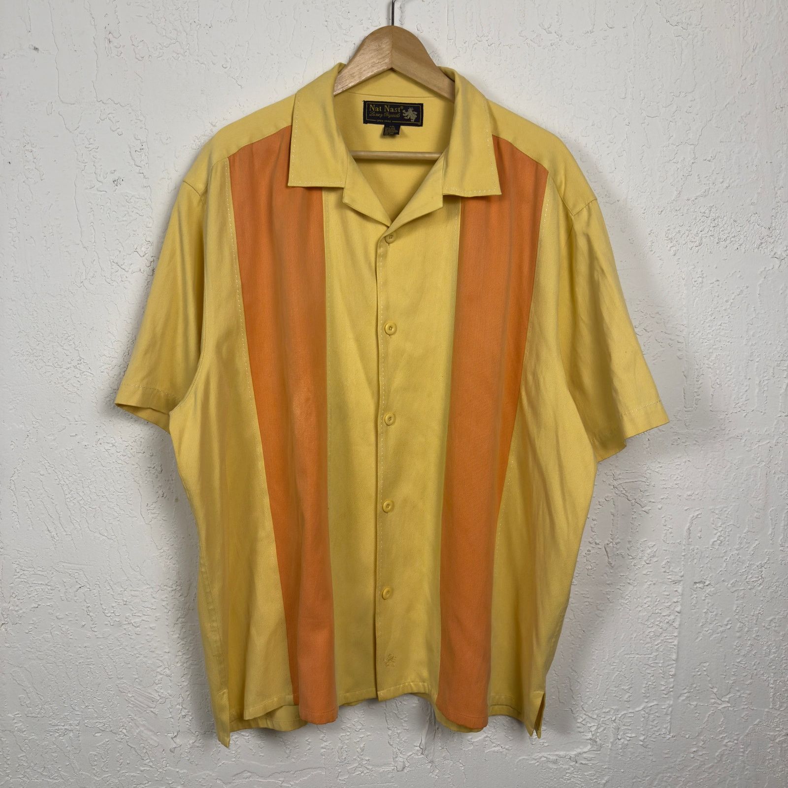 Nat Nast X Vintage 90s Nat Nast Silk Shirt Tony Soprano Fit Xxl Charlie Sheen Hoodie, Sweatshirt | PodTeesHub.com