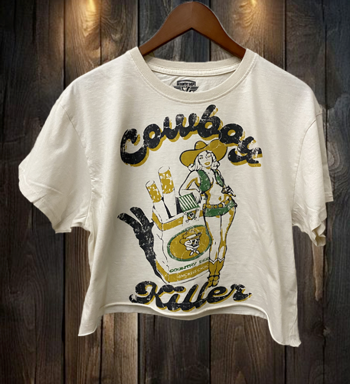 Cowboy Killer Relaxed Crop T-Shirt Hoodie, Sweatshirt | PodTeesHub.com