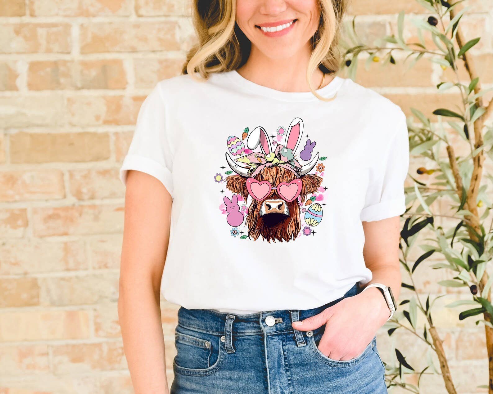 Easter Day Highland Cow T-Shirt Hoodie, Sweatshirt | PodTeesHub.com