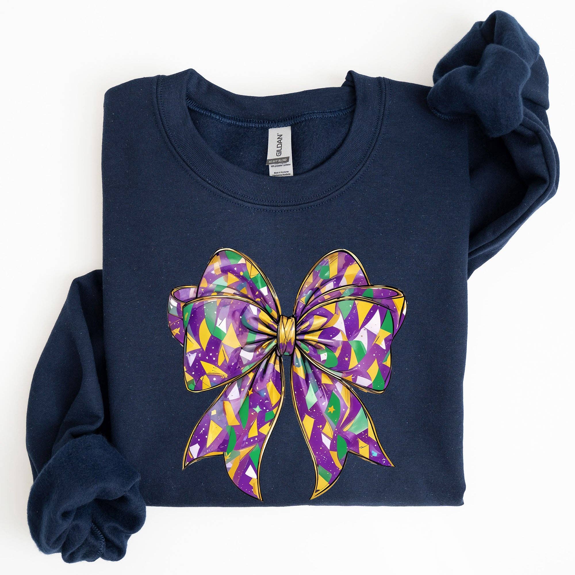 Mardi Gras Coquette Fleur De Lis Fat Tuesday Sweatshirt T-Shirts, Hoodie | PodTeesHub.com