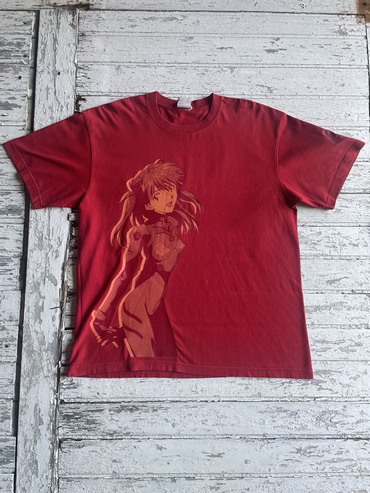 Vintage 90 S Neon Genesis Evangelion Asuka Shirt Size L Hoodie, Sweatshirt | PodTeesHub.com