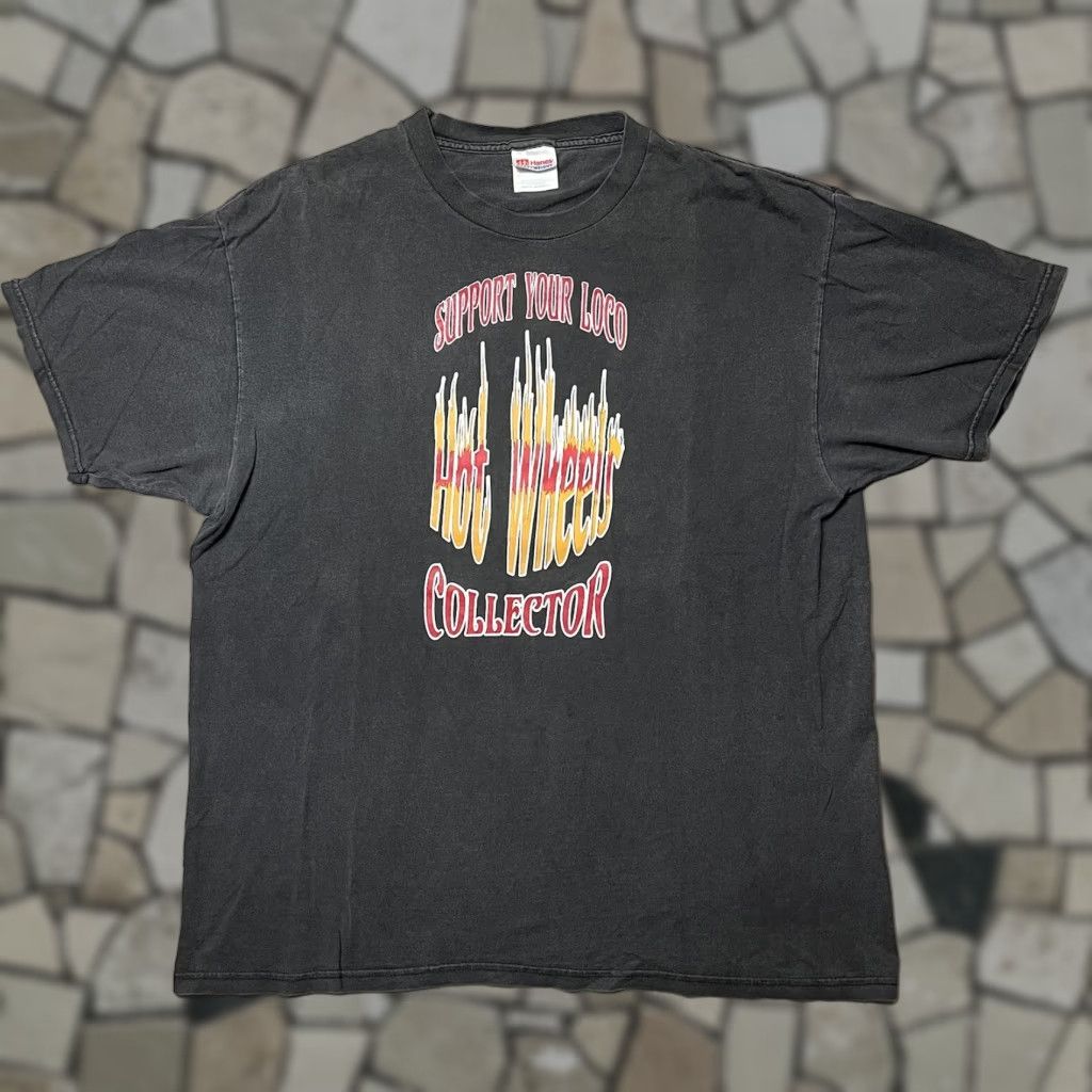 Vintage Hanes Heavyweight Support Loco Hot Wheels Collector Tattoo Black Xl Shor T-Shirts, Hoodie, Sweatshirt