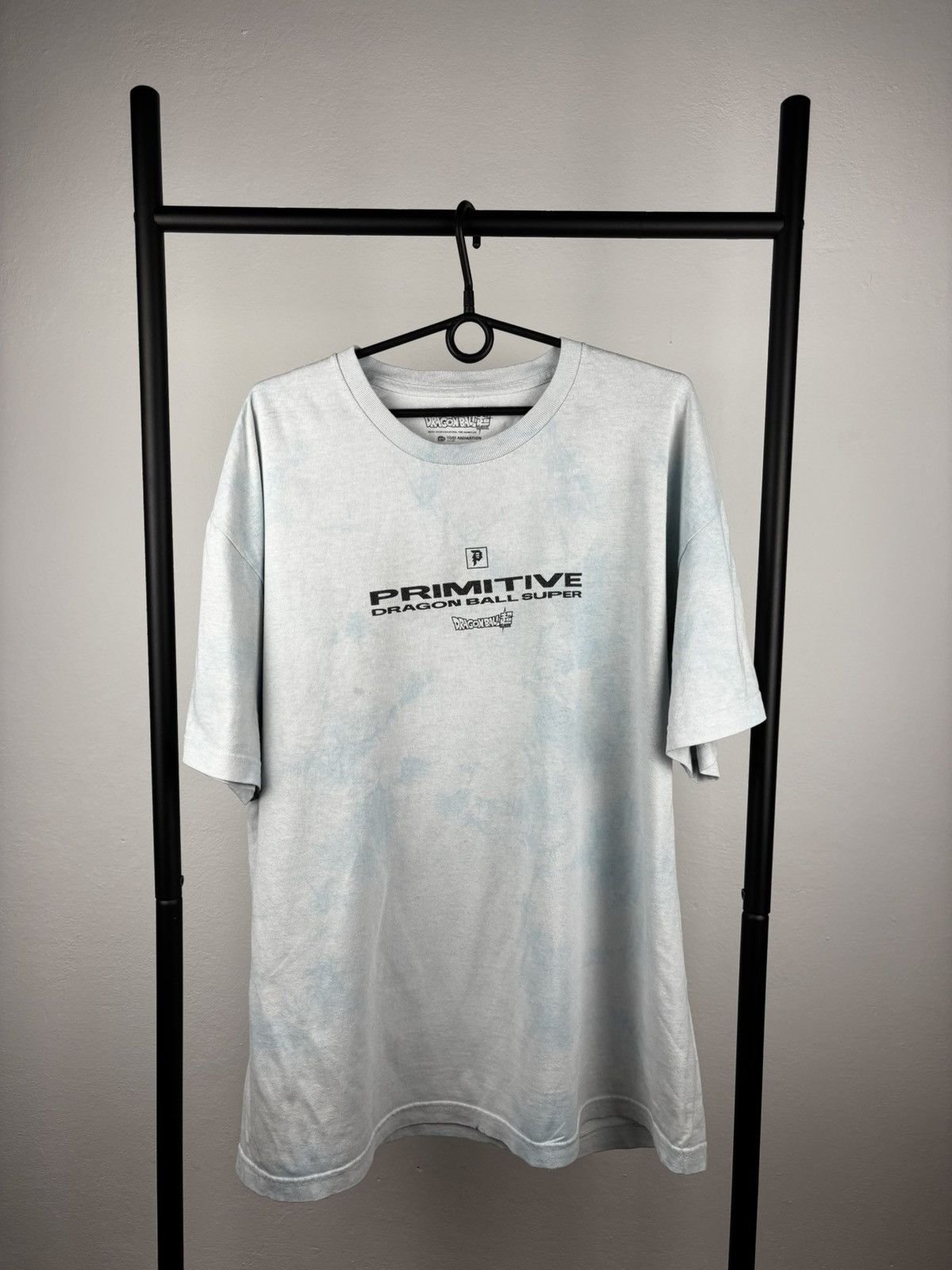 Primitive Goku Vs Jiren Survival Washed Tee Light Blue Hoodie, Sweatshirt | PodTeesHub.com