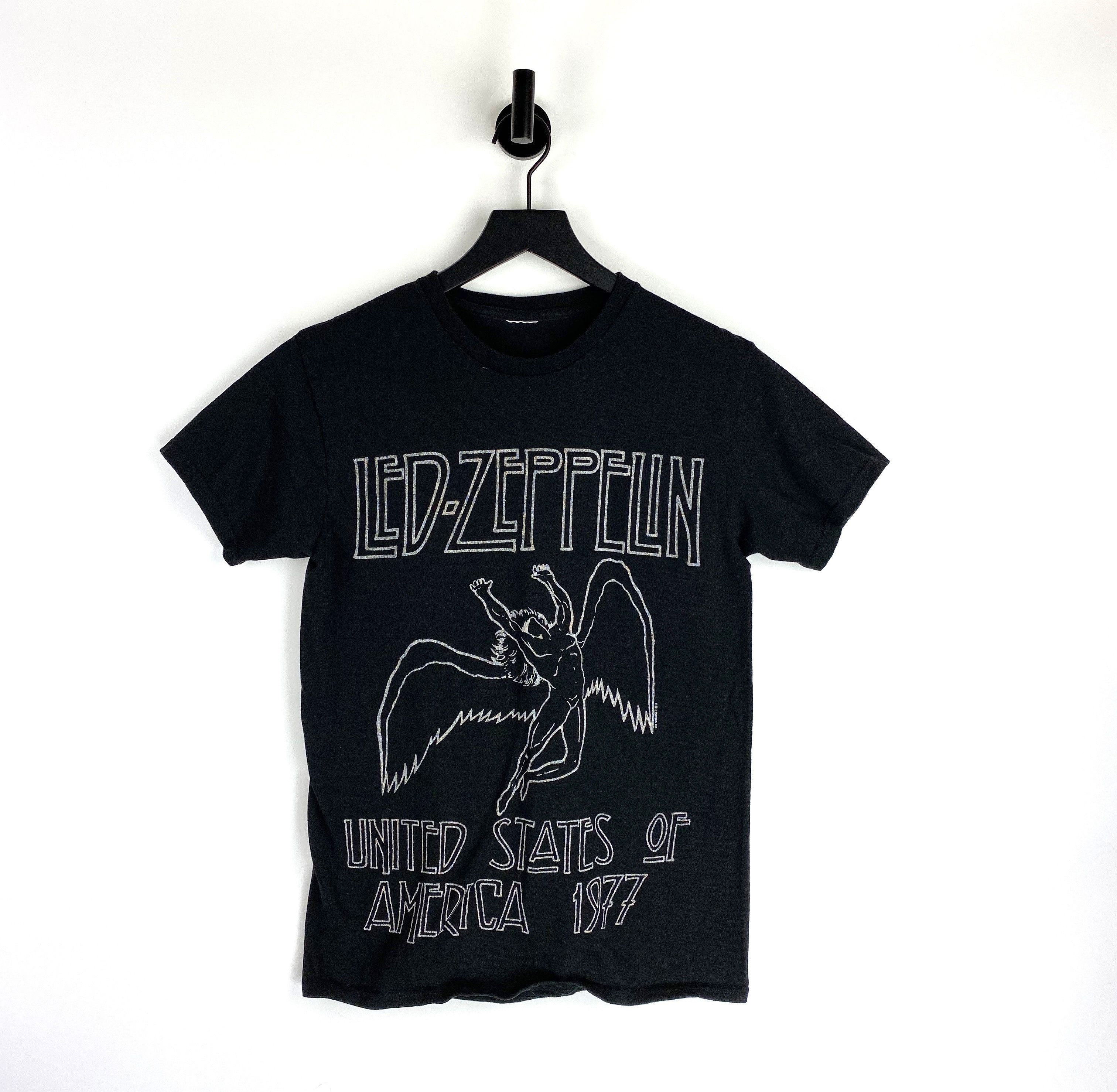 Led Zeppelin X Vintage Vintage Led Zeppelin T Shirt Size Xs Black Hoodie, Sweatshirt | PodTeesHub.com