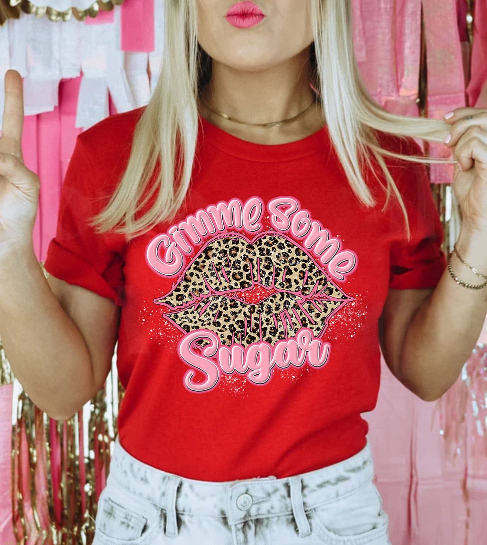 Gimme Some Sugar - Valentine's Day Cute Sweet Funny T-Shirt Hoodie, Sweatshirt | PodTeesHub.com