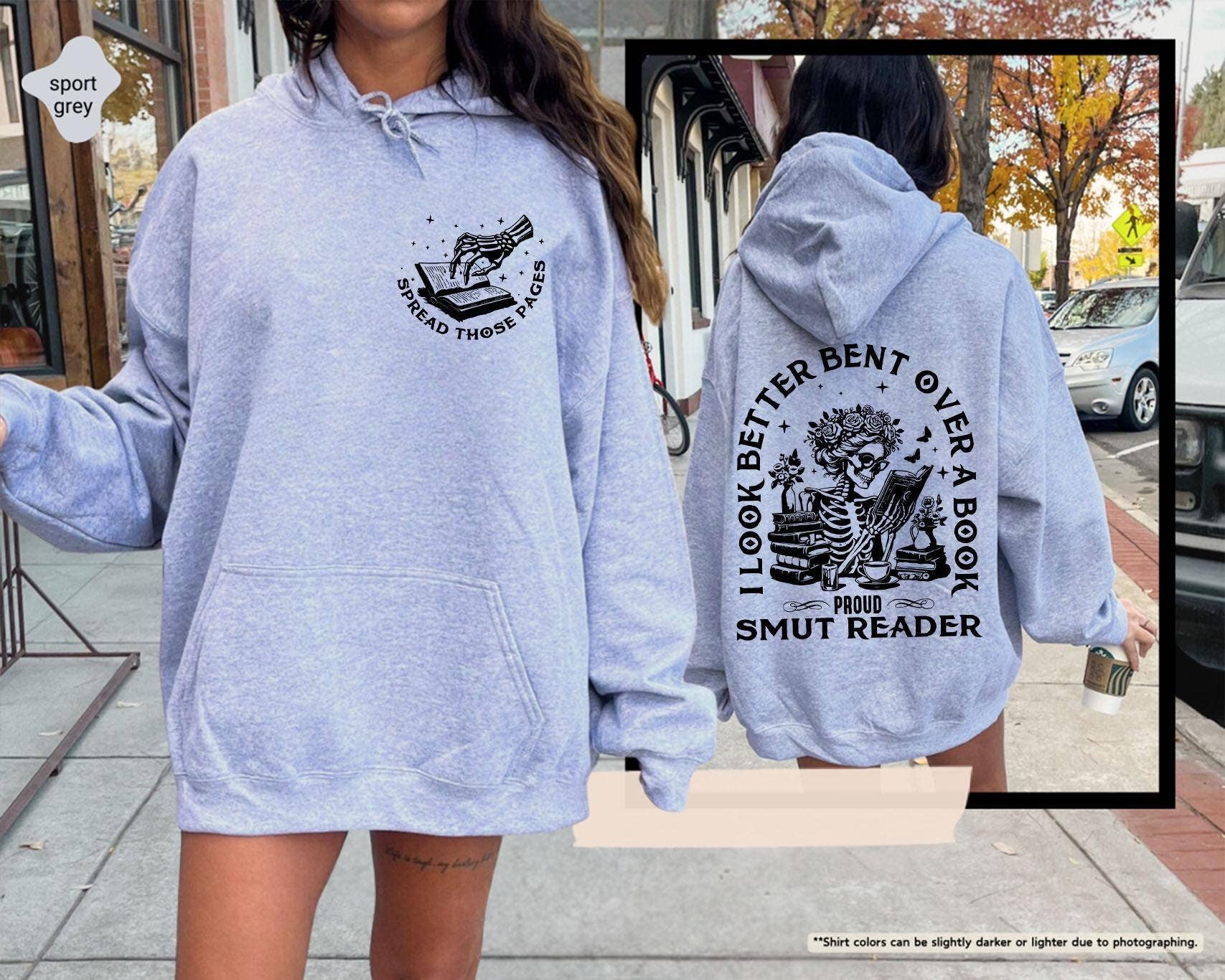 Dark Academia Bookish Hoodie, Proud Smut Reader Sweat T-Shirts, Sweatshirt | PodTeesHub.com
