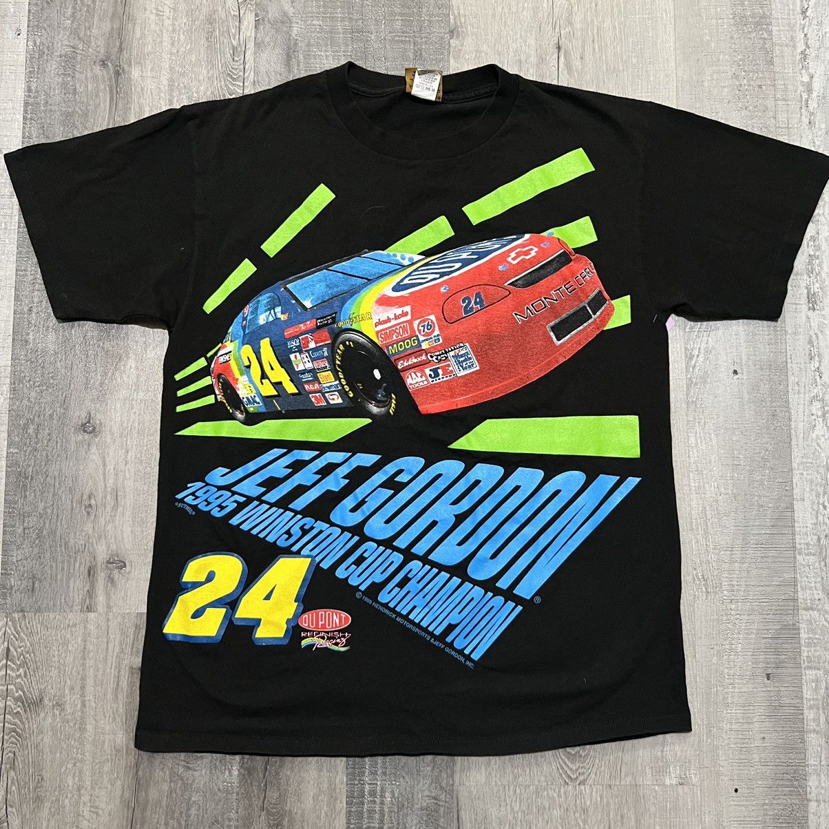 Nutmeg X Vintage Vtg Jeff Gordon 1995 Winston Cup Nascar Usa Racing Shirt Hoodie, Sweatshirt | PodTeesHub.com