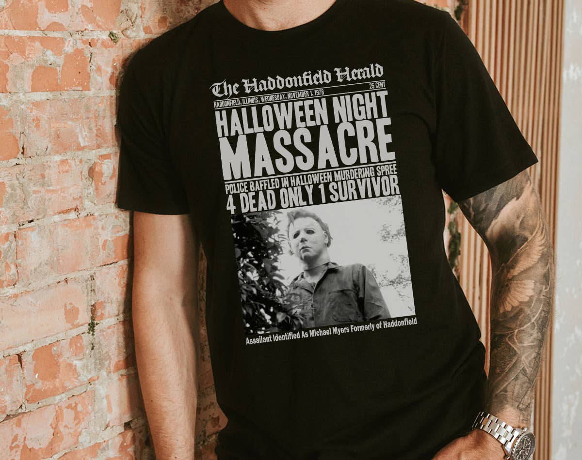 Halloween Night Massacre - Horror Halloween T-Shirt Hoodie, Sweatshirt | PodTeesHub.com