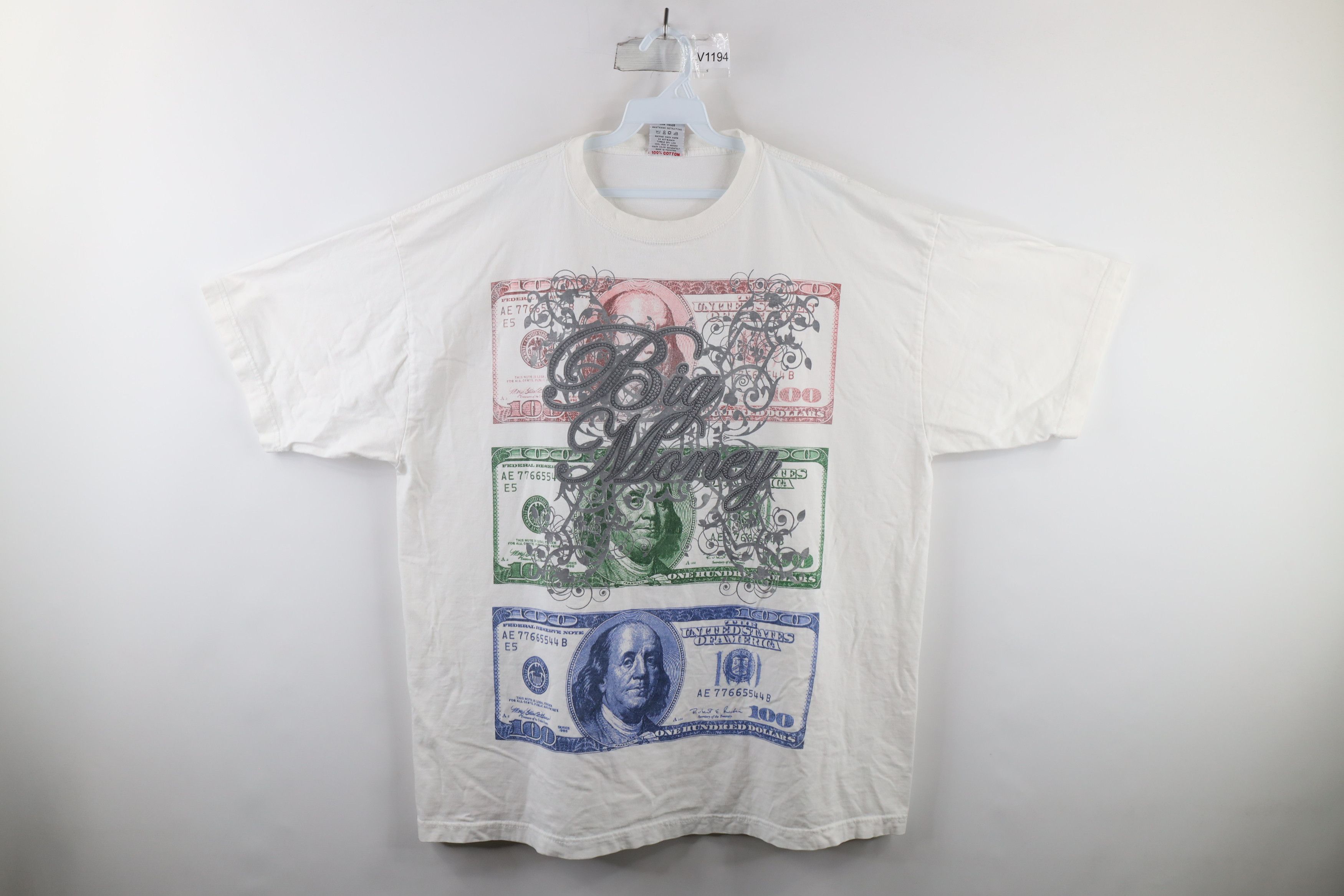 Vintage Y2k Streetwear Big Money Benjamins Hip Hop T Shirt Hoodie, Sweatshirt | PodTeesHub.com