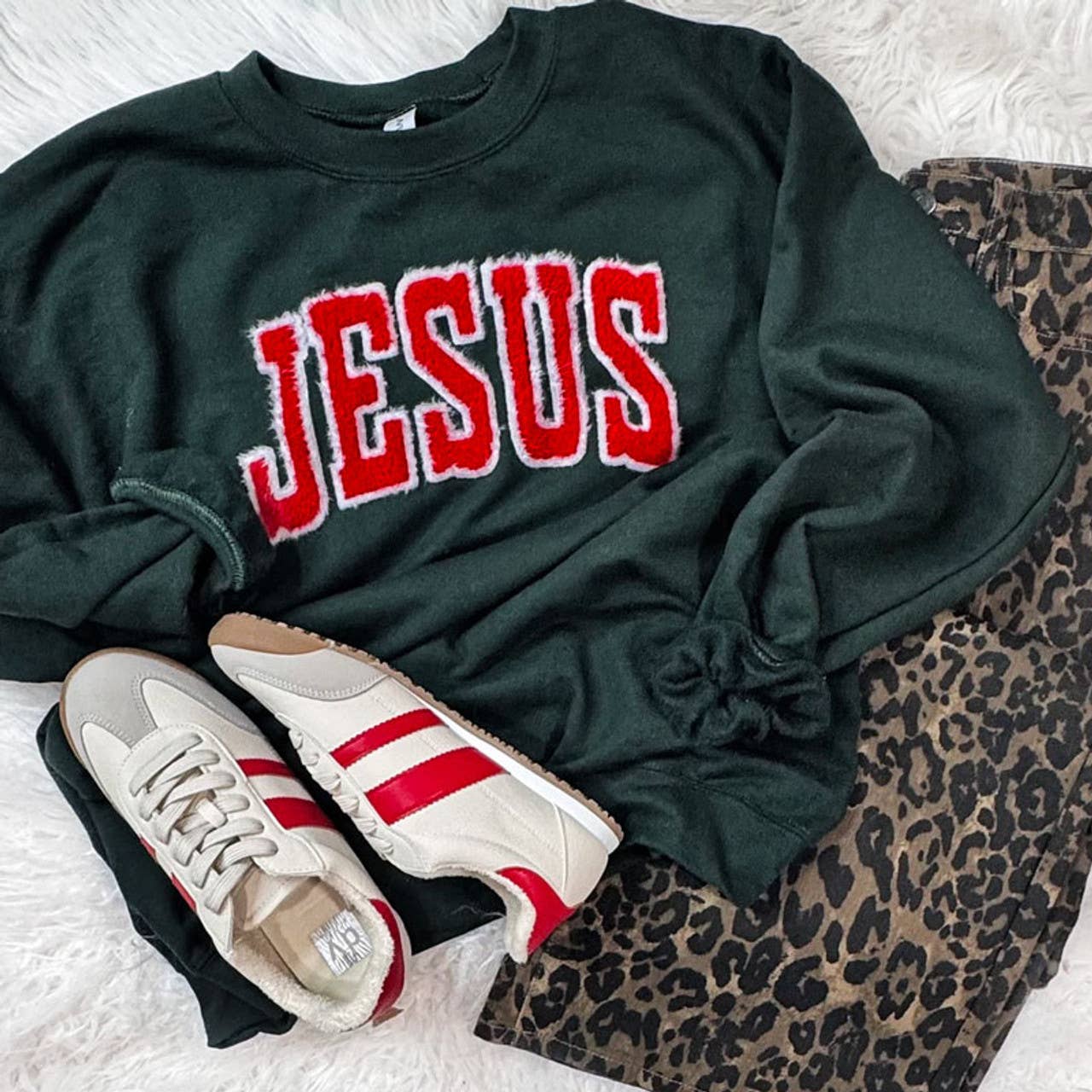 Jesus Fluffy Sweatshirt T-Shirts, Hoodie | PodTeesHub.com