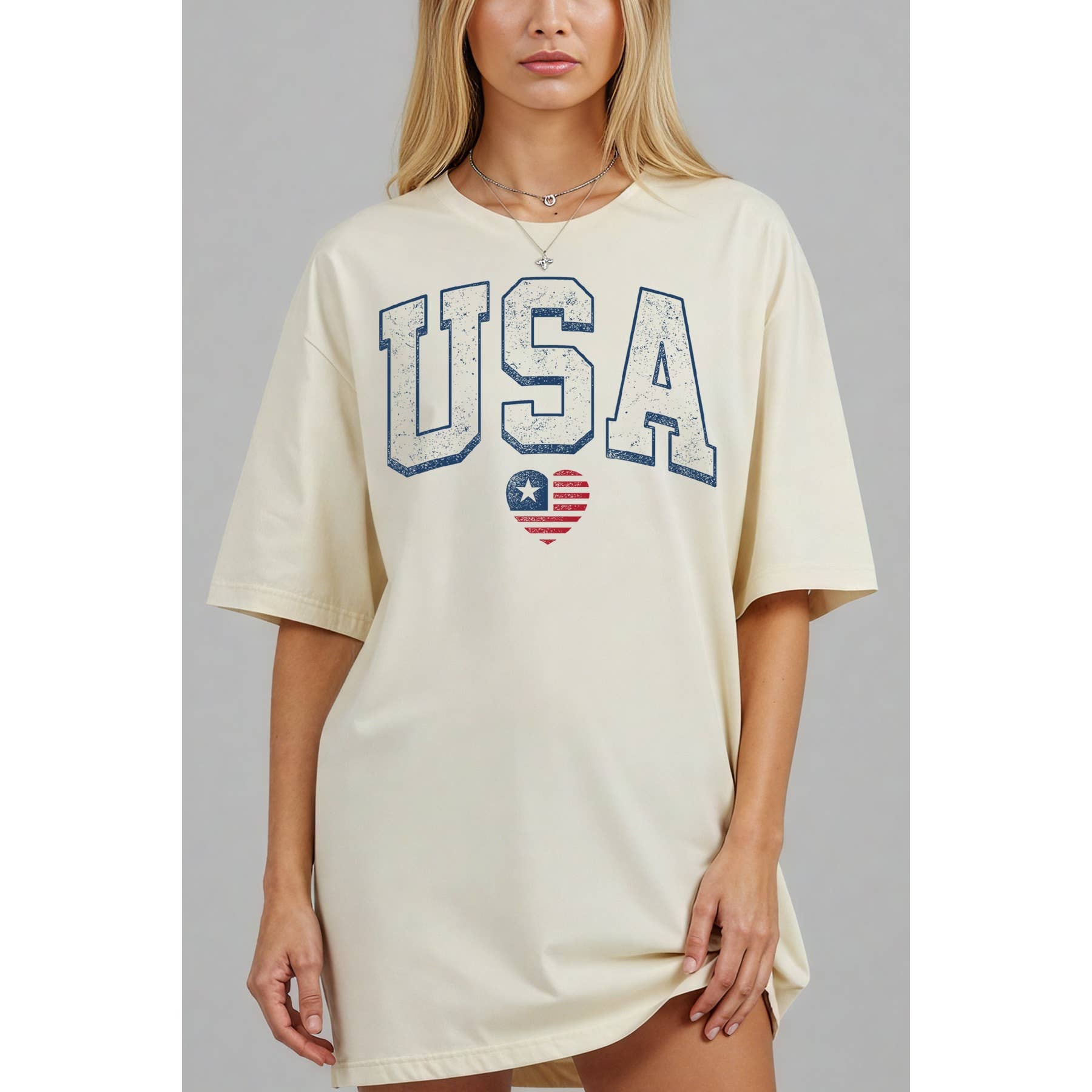 USA - Oversized Unisex Tee Hoodie, Sweatshirt | PodTeesHub.com