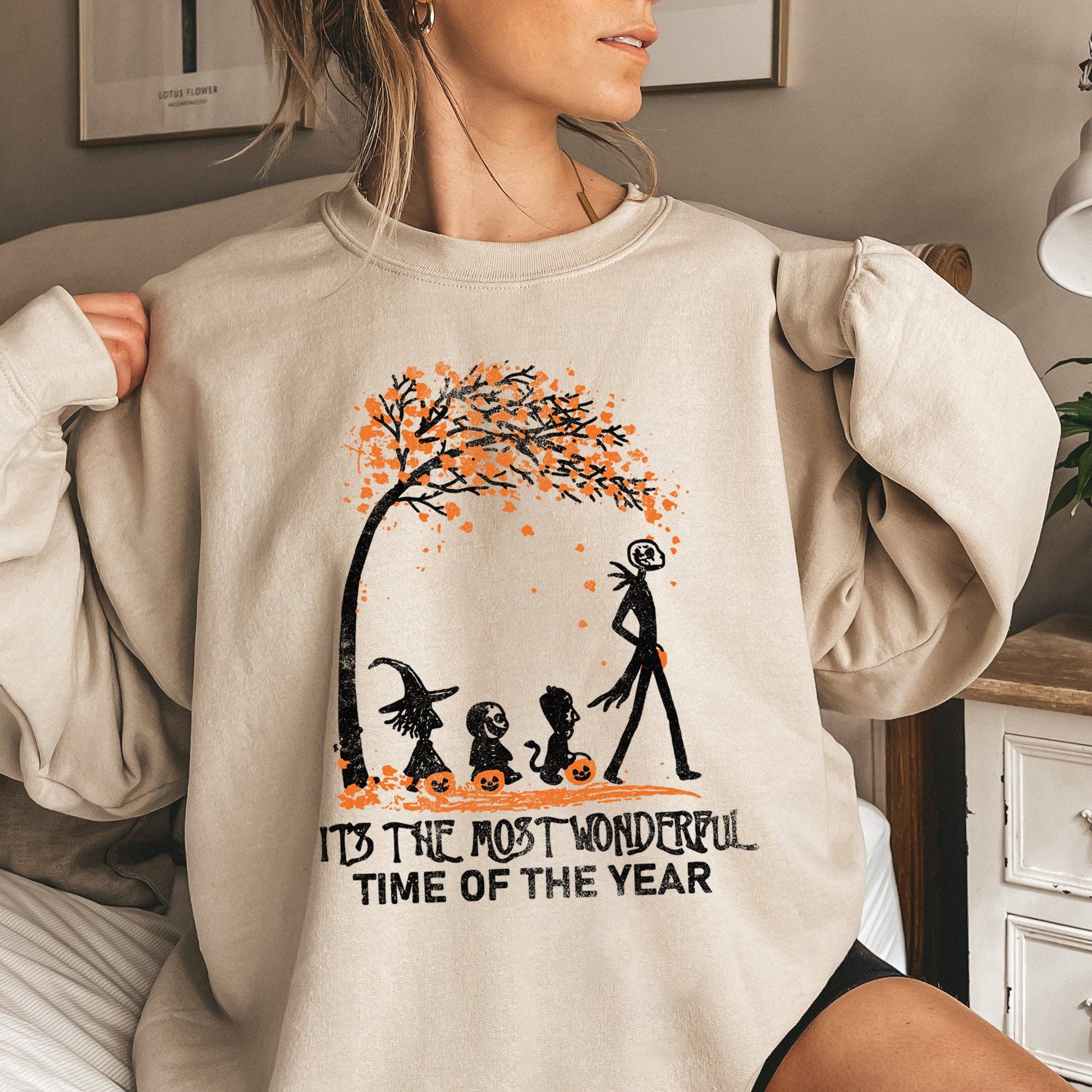 Orange Tree Halloween Sweatshirt T-Shirts, Hoodie | PodTeesHub.com
