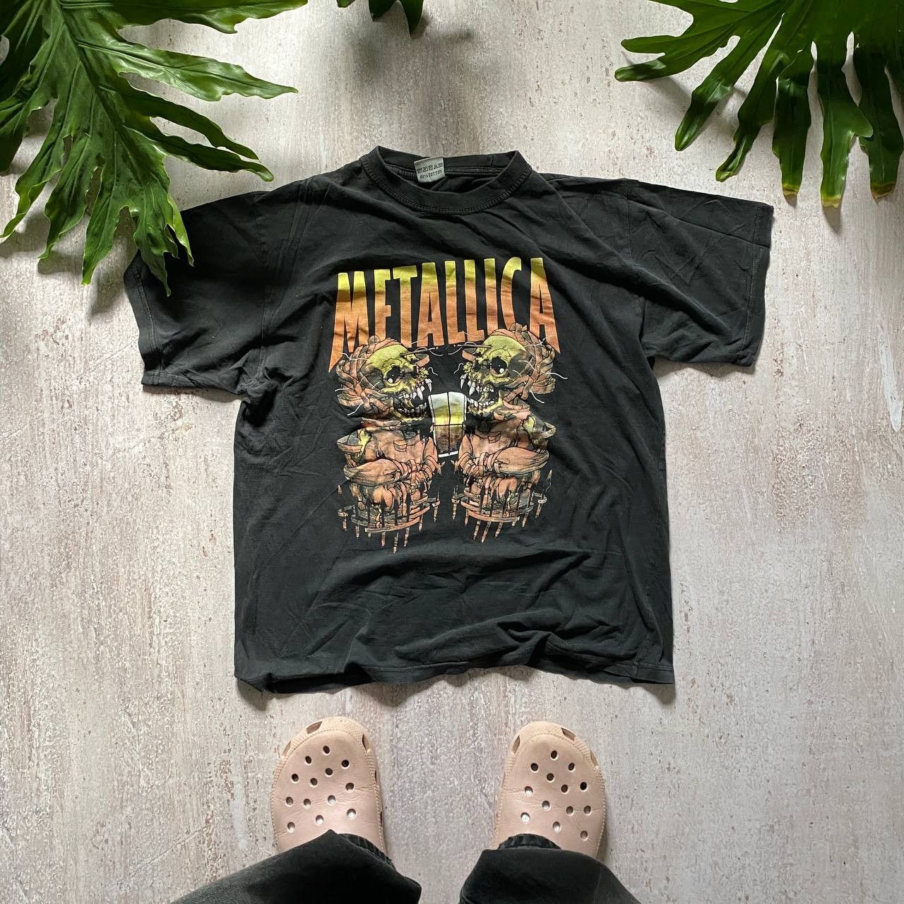 Metallica X Vintage Vintage 90s Metallica Pushead Rare Faded Tee 88 Hoodie, Sweatshirt | PodTeesHub.com