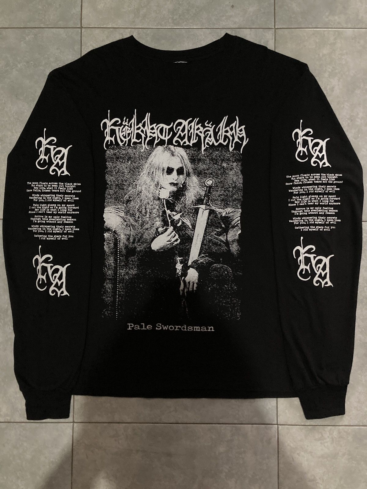Band Tees Kekht Arakh Pale Swordsman Longsleeve Black Metal Tee Hoodie, Sweatshirt | PodTeesHub.com