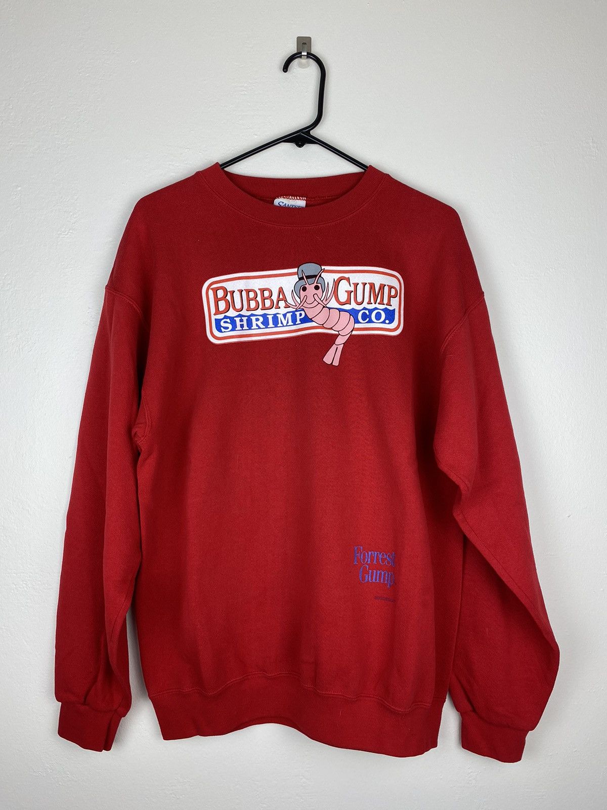 Vintage Bubba Gump Forrest Gump Red Sweatshirt Made In Usa T-Shirts, Hoodie | PodTeesHub.com