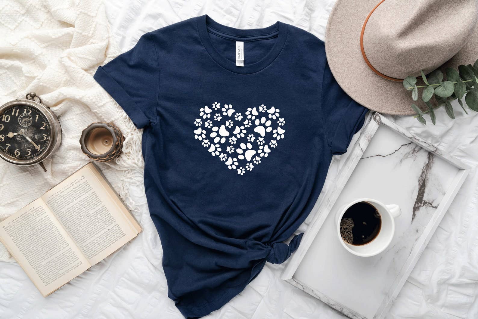 Paw Heart  T-Shirt Hoodie, Sweatshirt | PodTeesHub.com
