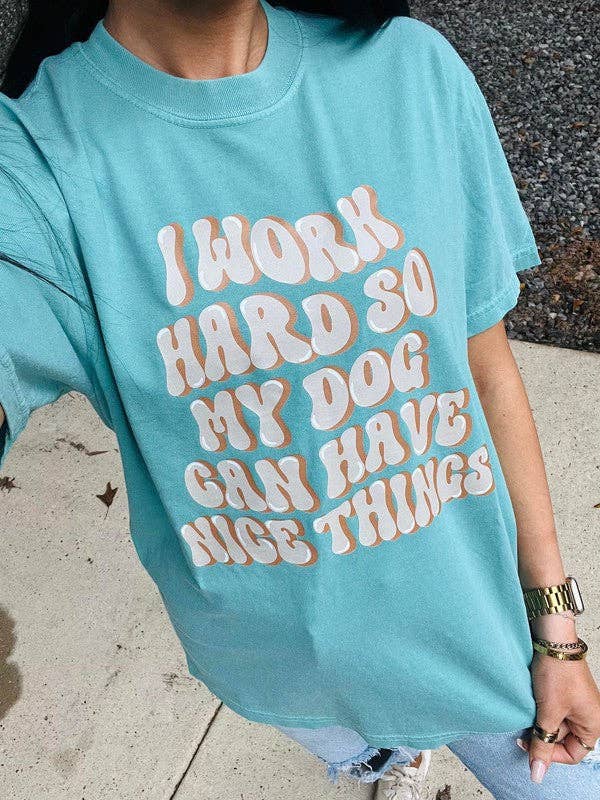 I Work Hard So My Dog Can Have Nice Things Tee Hoodie, Sweatshirt | PodTeesHub.com