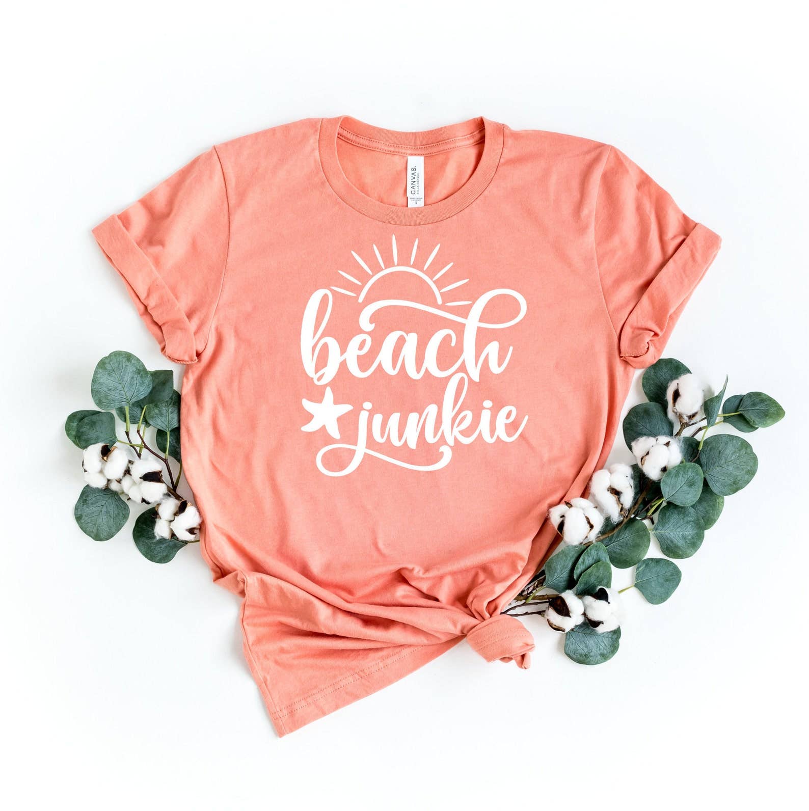 Beach Junkie T-Shirt Hoodie, Sweatshirt | PodTeesHub.com