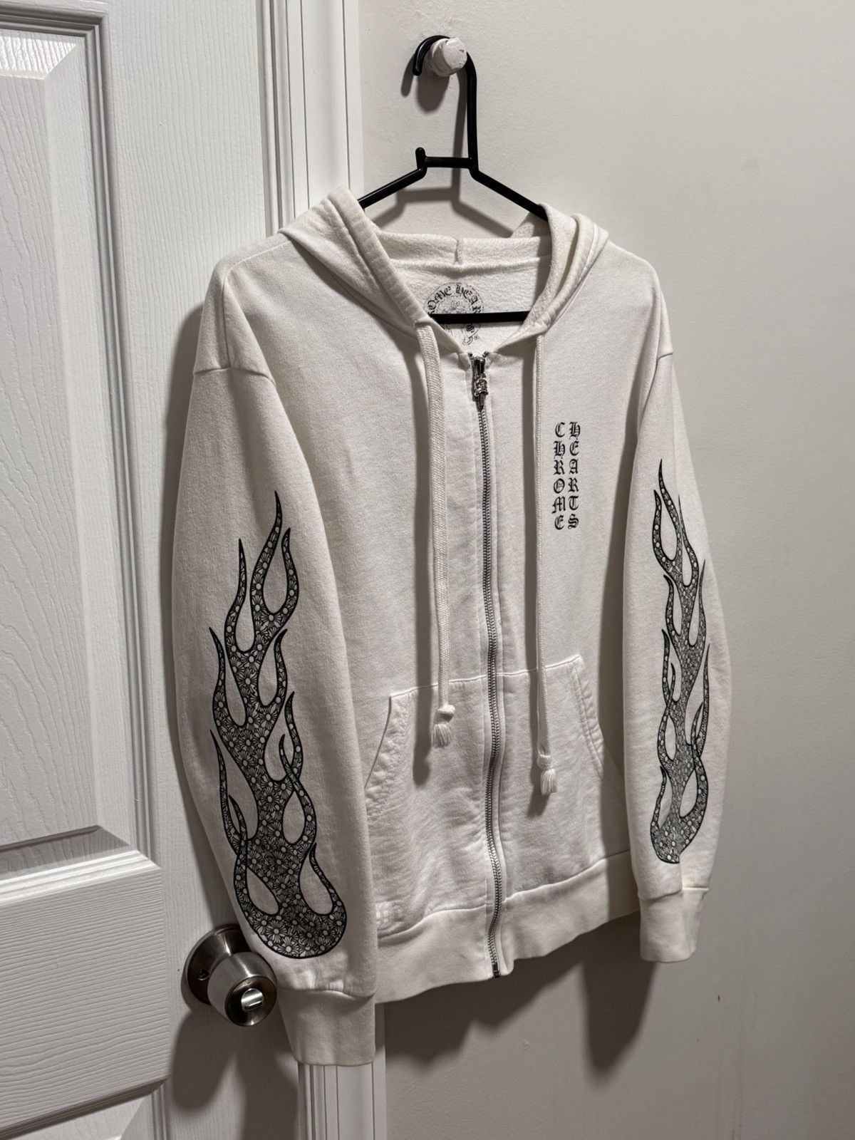 Hearts Chrome Hearts Flame Sleeve Hoodie T-Shirts, Sweatshirt | PodTeesHub.com