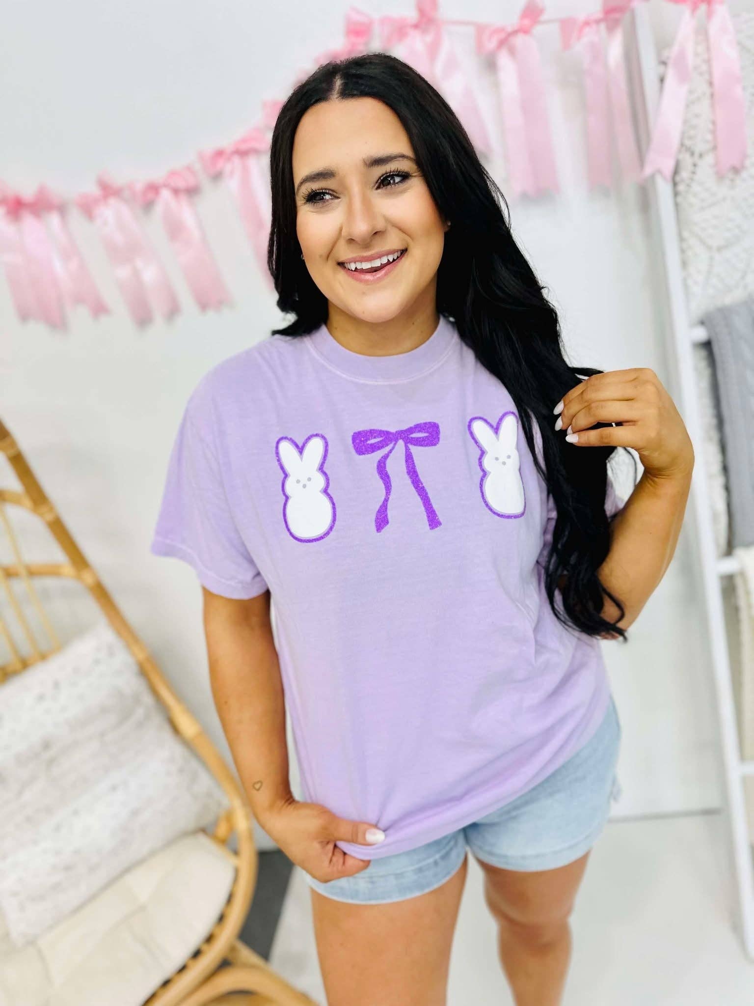 Peep Bow Trio Double Puff/Glitter Tee Hoodie, Sweatshirt | PodTeesHub.com