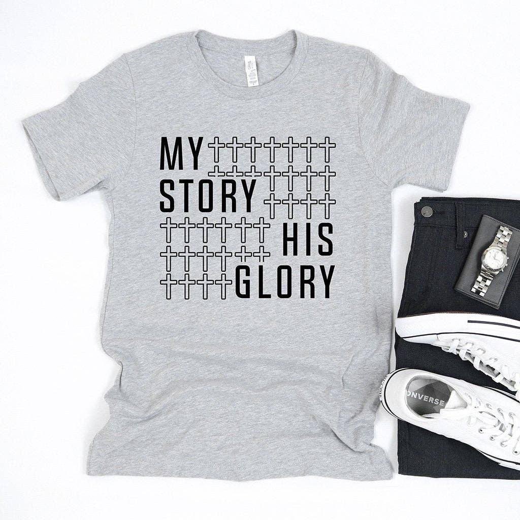 My Story His Glory Men's Graphic Tee Shirt Hoodie, Sweatshirt | PodTeesHub.com
