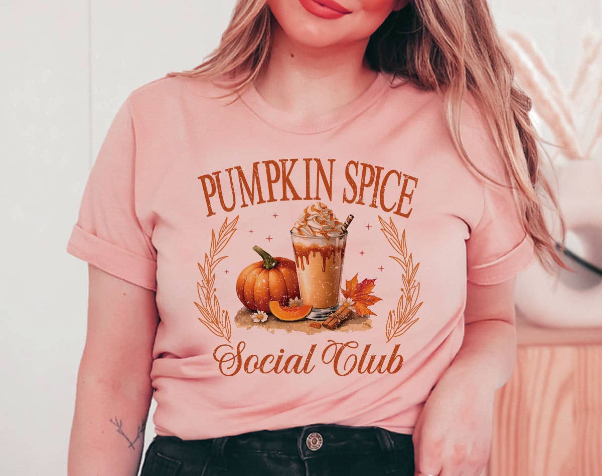 Pumpkin Spice Social Club - Halloween T-Shirt Hoodie, Sweatshirt | PodTeesHub.com