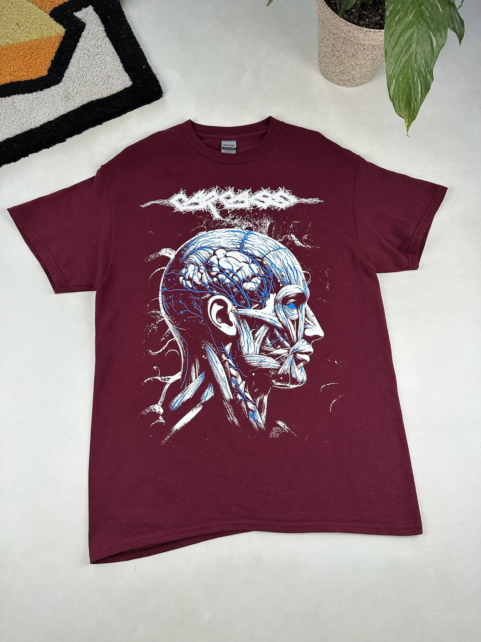 Vintage Carcass Band Black Tee Metal Rock Print Anatomical Hoodie, Sweatshirt | PodTeesHub.com