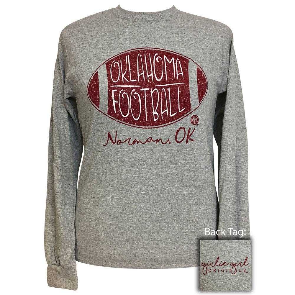 Oklahoma Football Norman 45Sports Grey Long Sleeve T-Shirt Hoodie, Sweatshirt | PodTeesHub.com
