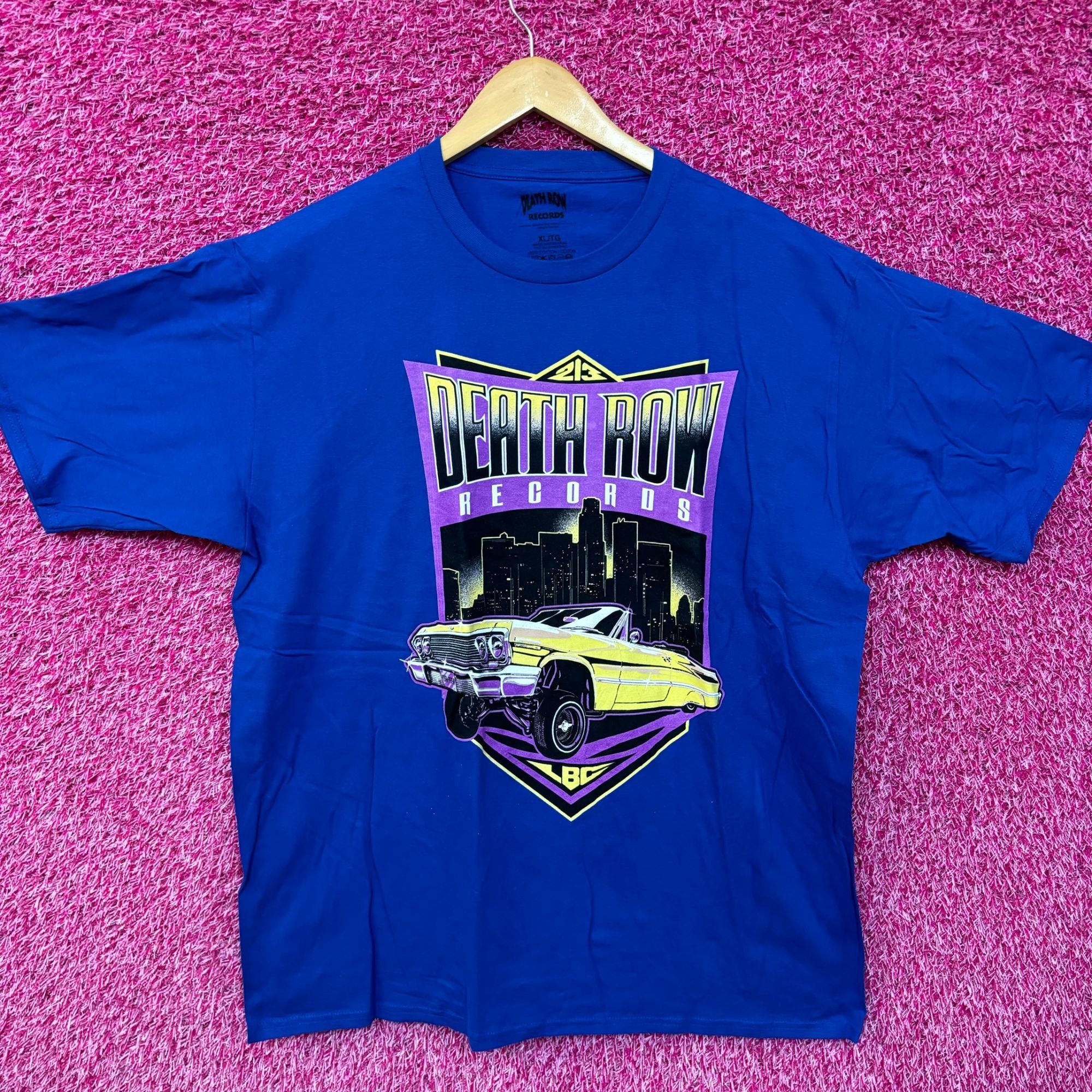 Row Records Death Row Records 213 Lbc Skyline Low Rider Hip Hop Tee Xl Hoodie, Sweatshirt | PodTeesHub.com