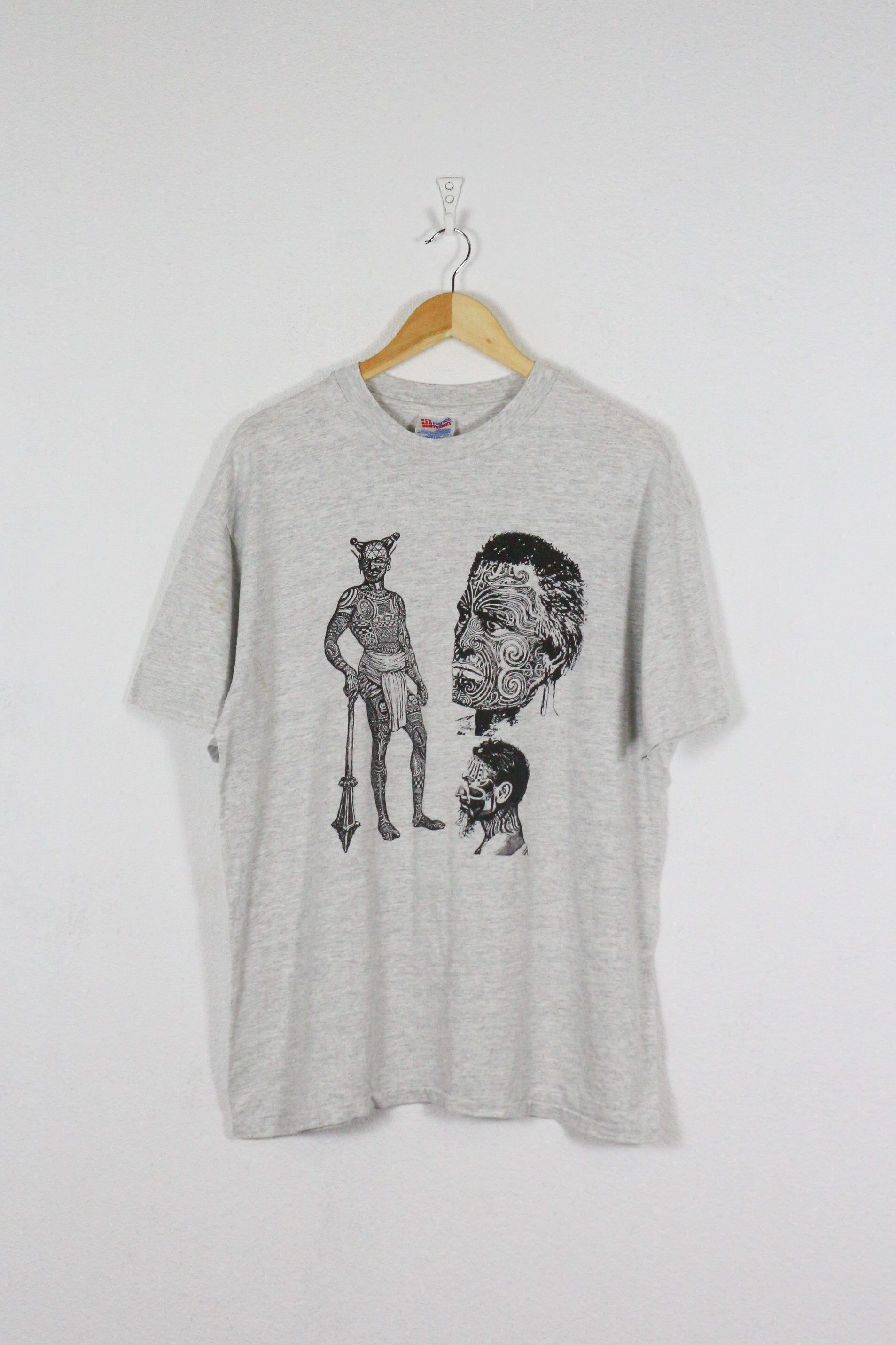 Vintage African Tattoo Chant Retro Tee T Shirt Usa Made 90s Hoodie, Sweatshirt | PodTeesHub.com