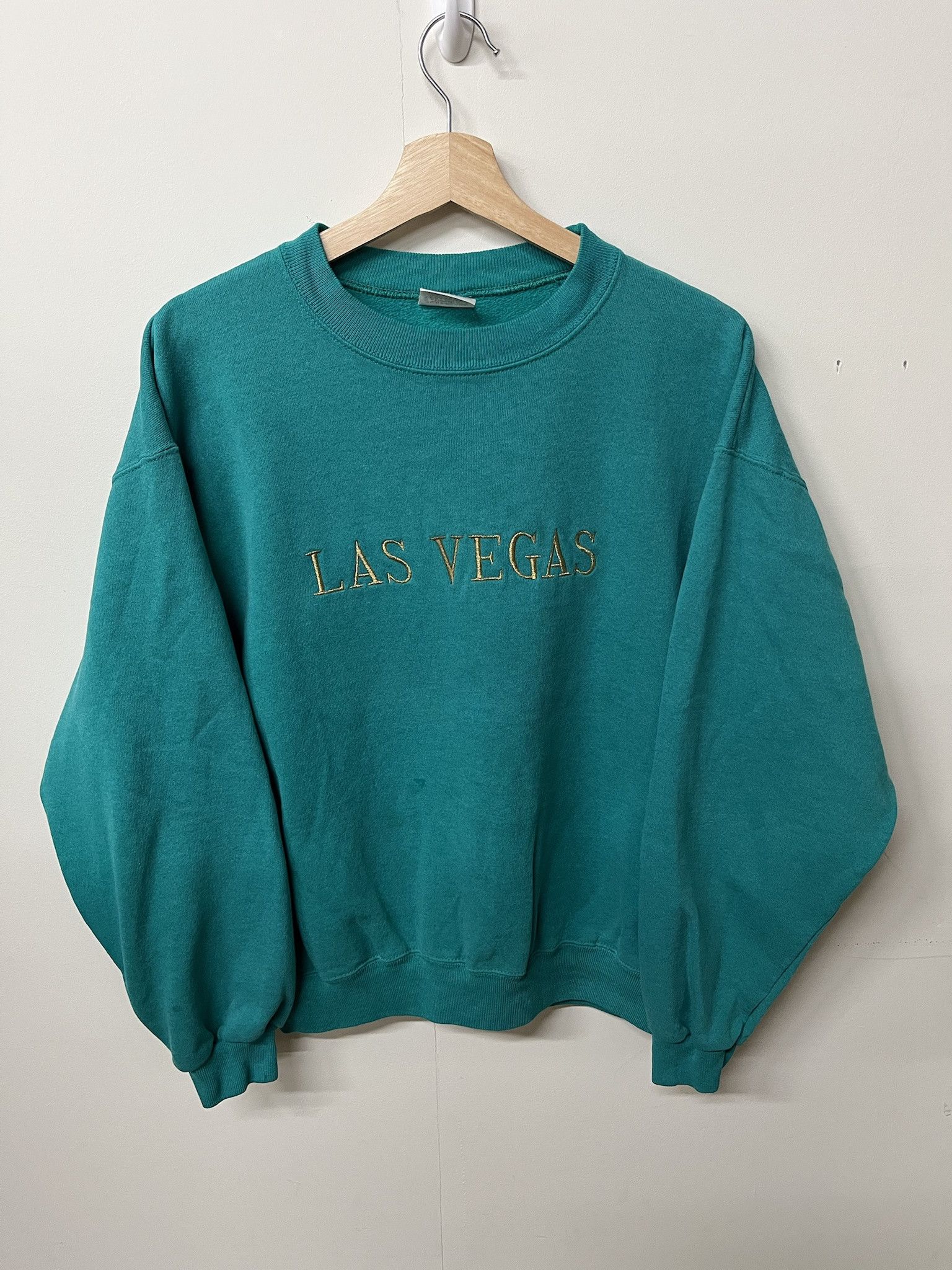 Vintage 90s Hanes Las Vegas Shine Embroidery Sweatshirt Size Xl T-Shirts, Hoodie | PodTeesHub.com