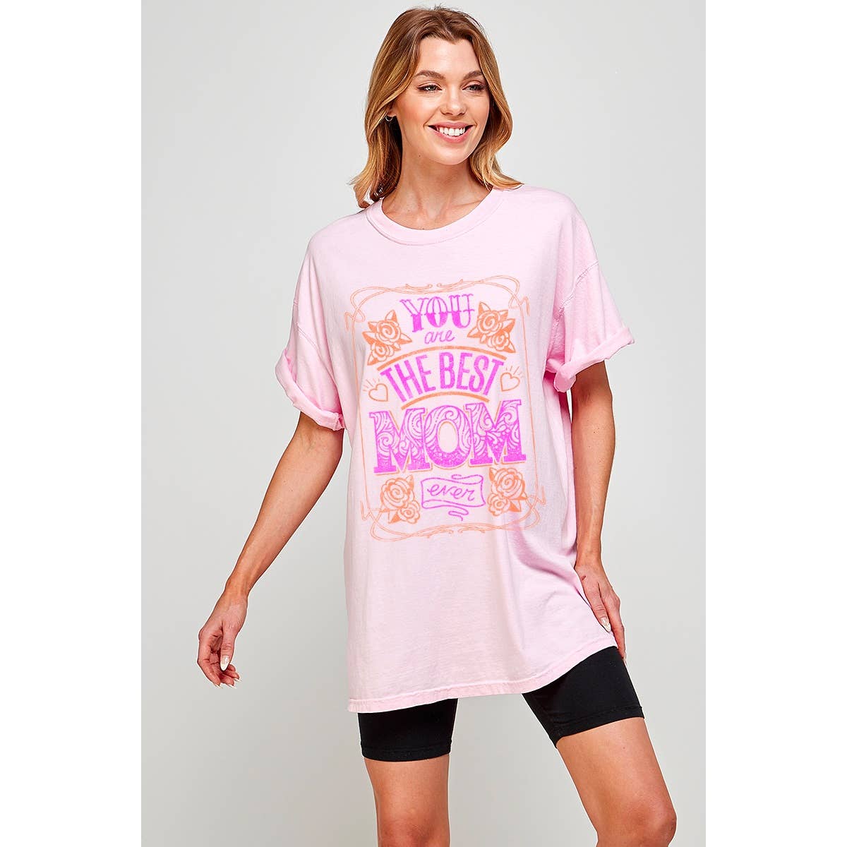 You Are the Best Mom Ever Graphic Oversized Tee Hoodie, Sweatshirt | PodTeesHub.com