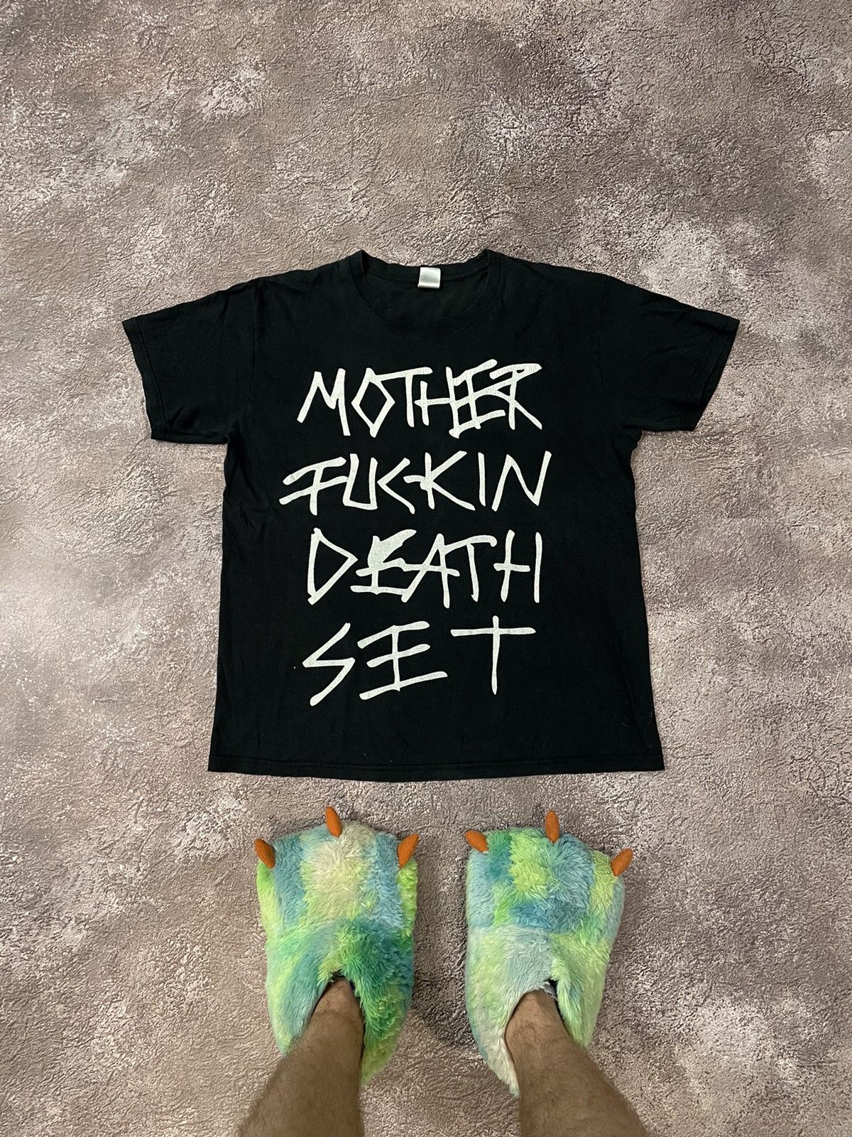 Vintage 90s Humor Tee Mother Fucker Dead Set Buymystuff Hoodie, Sweatshirt | PodTeesHub.com